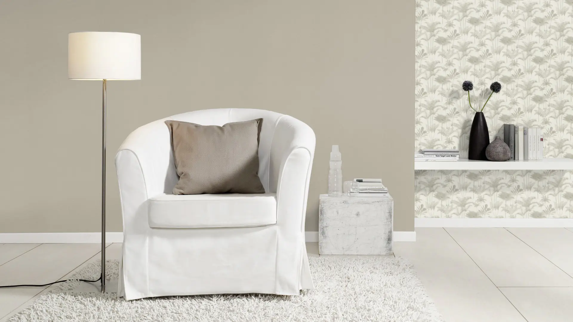 Rasch Vliestapete 555110 Beige-Leinen hell Muster & Motive 10,05 m x 0,53 m