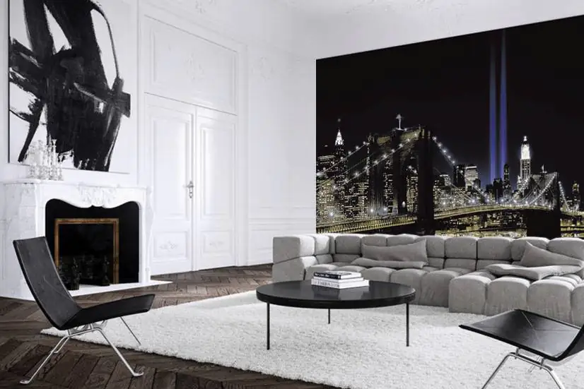 papermoon Vlies- Fototapete Digitaldruck 350 x 260 cm New York by night