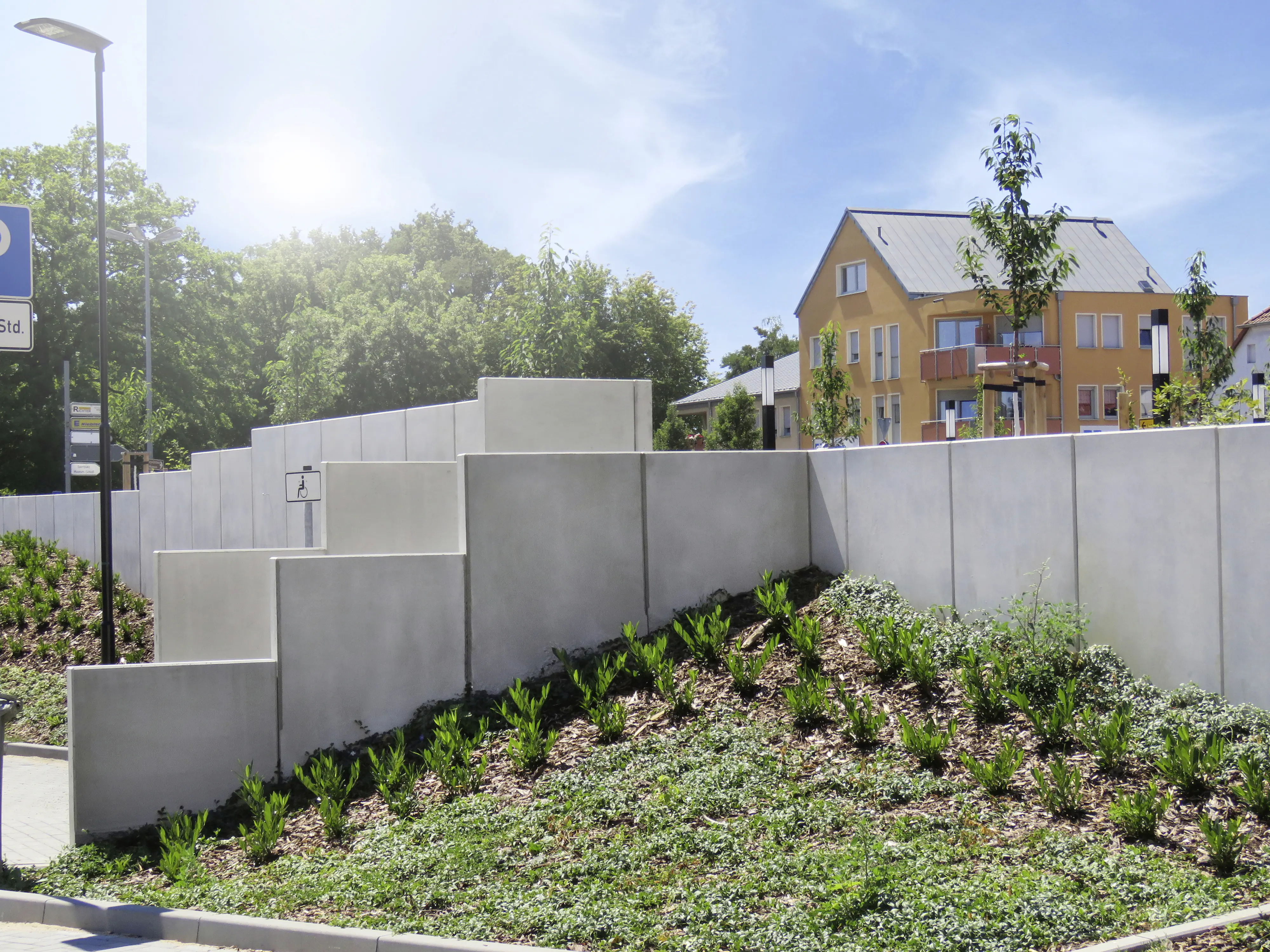 EHL L-Stein Ecke Beton 30 x 50 x 55 cm 2-teilig grau