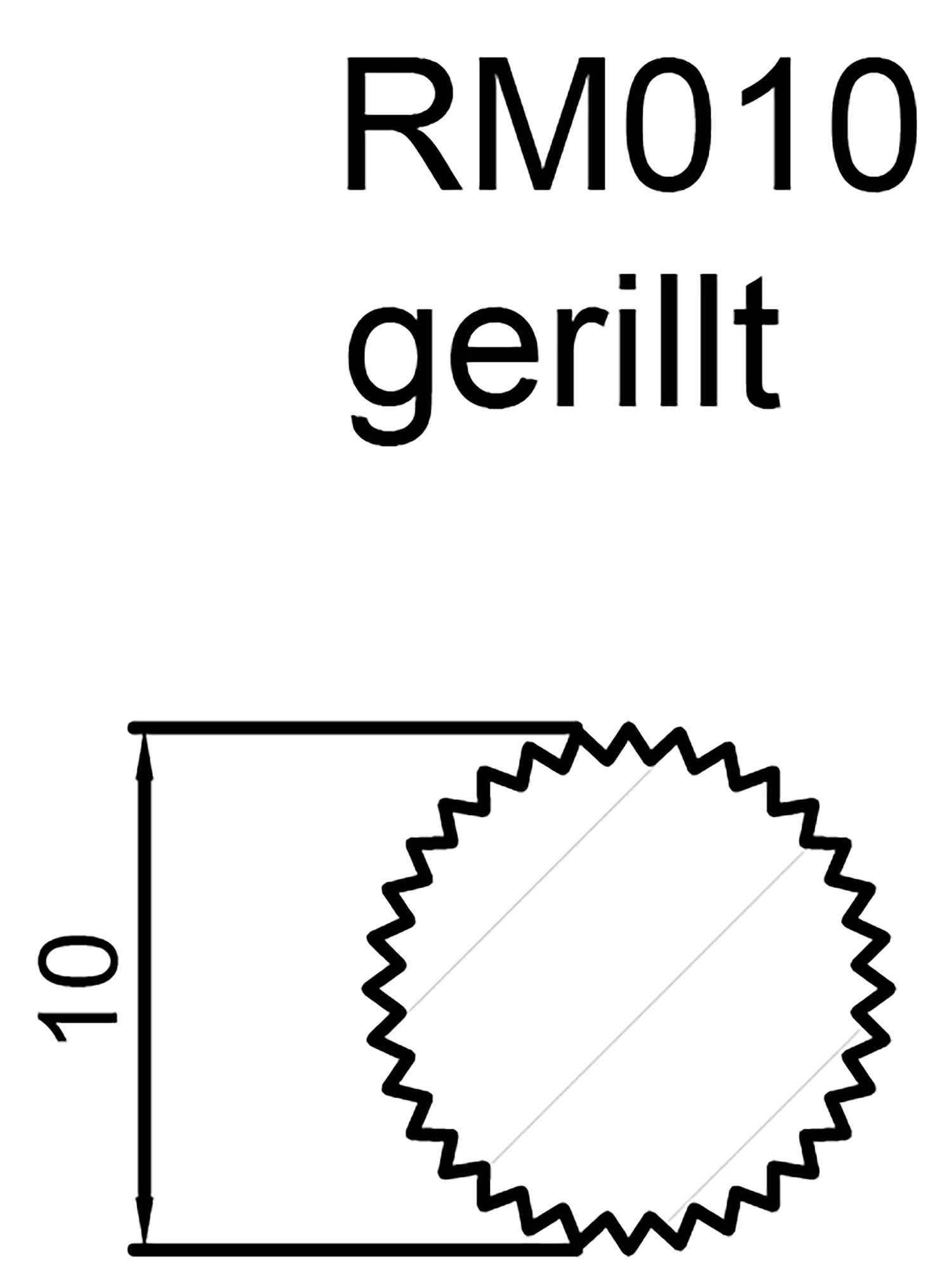 FN Neuhofer Rundstab gerillt 100 cm 10 x 10 mm Buche