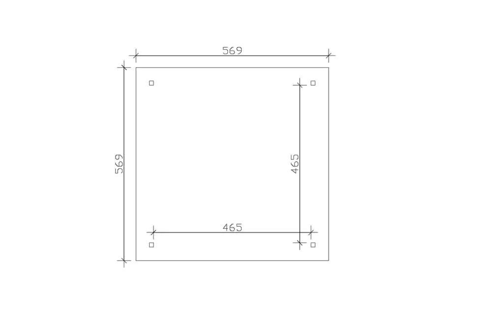 SKAN HOLZ Pavillon Cannes 4 Leimholz, lasiert in Eiche hell