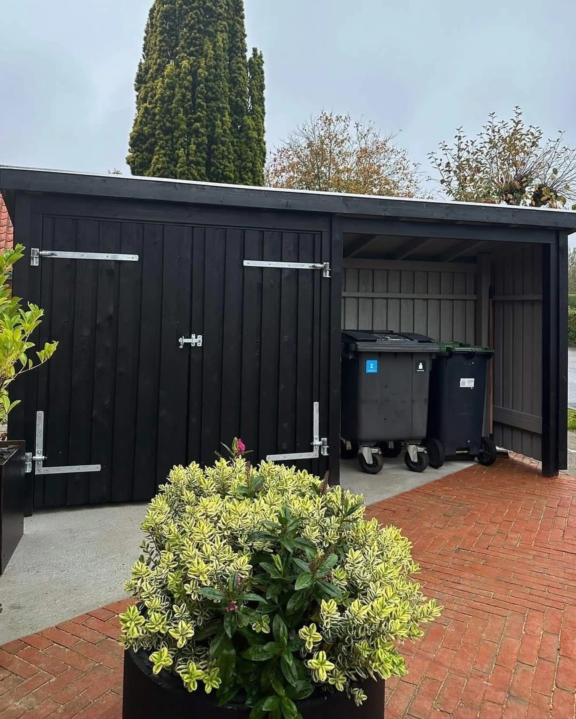 Plus Gartenhaus Nordic Multi 416 x 99 cm natur mit Doppeltür, Dachpappe