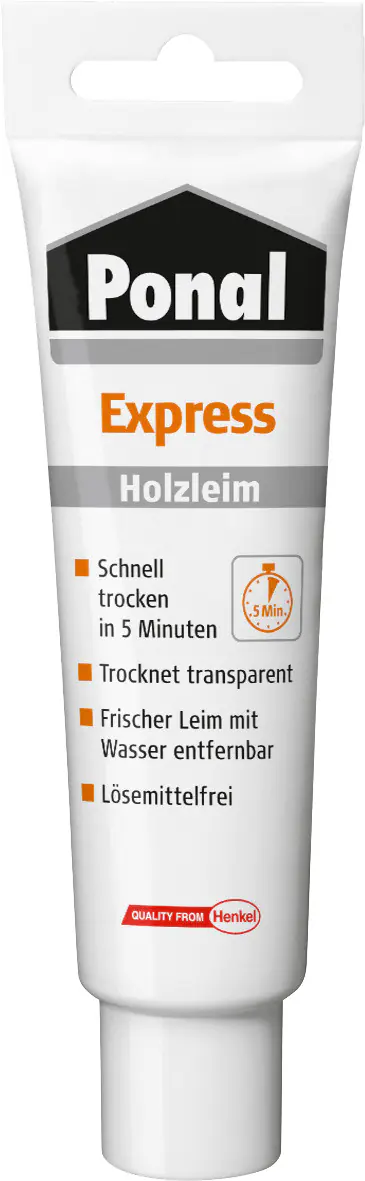 Ponal Holzleim Express 60 g Standtube, transparent