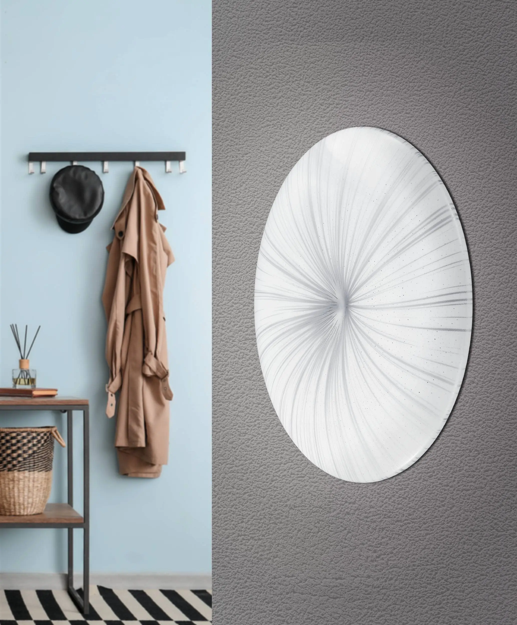 Eglo LED Deckenleuchte Nieves weiß-silber Ø 31 cm warmweiß Eglo LED Deckenleuchte Nieves weiß-silber Ø 31 cm warmweiß