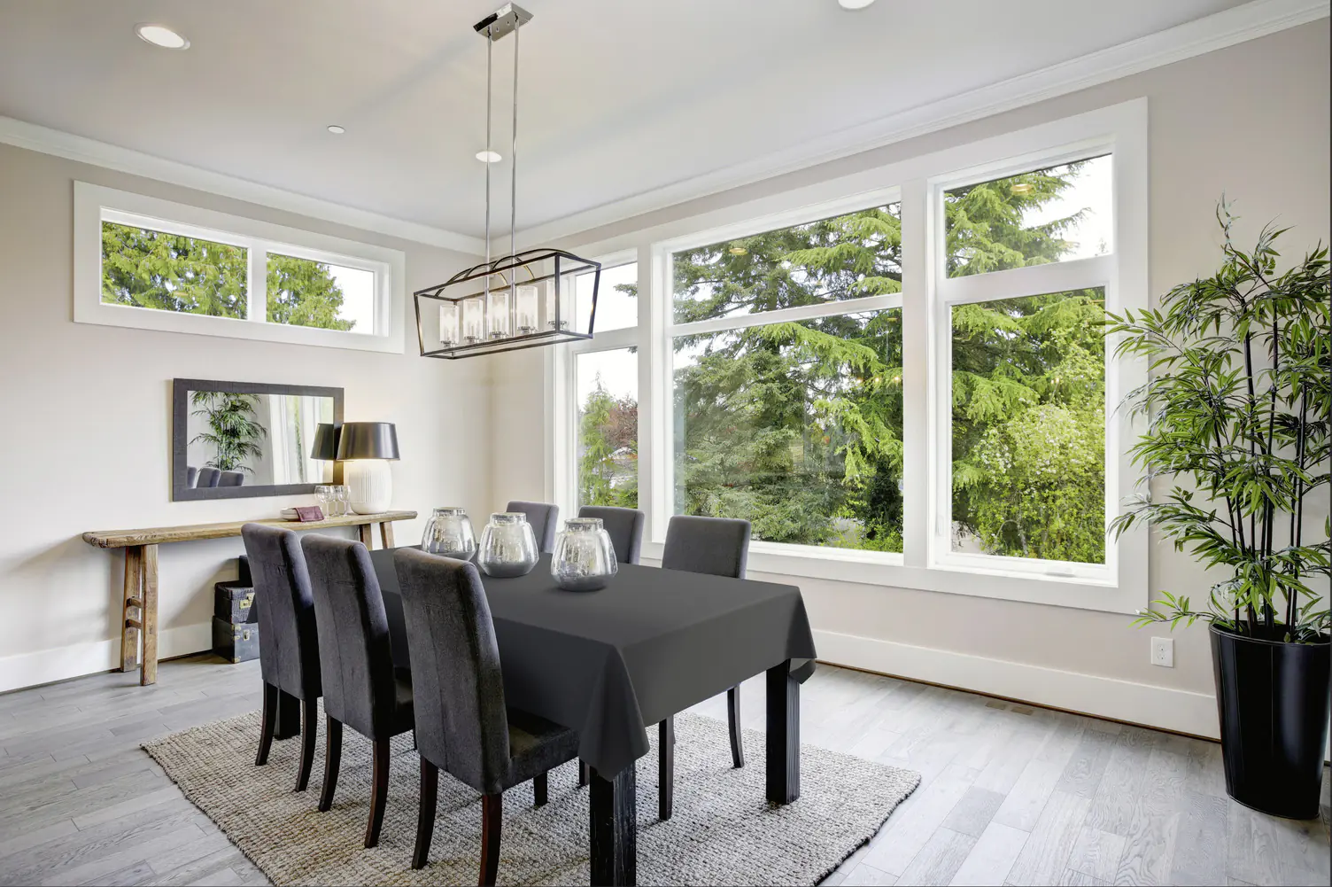 d-c-fix Tischdecke Steel Gray Ø 140 cm 