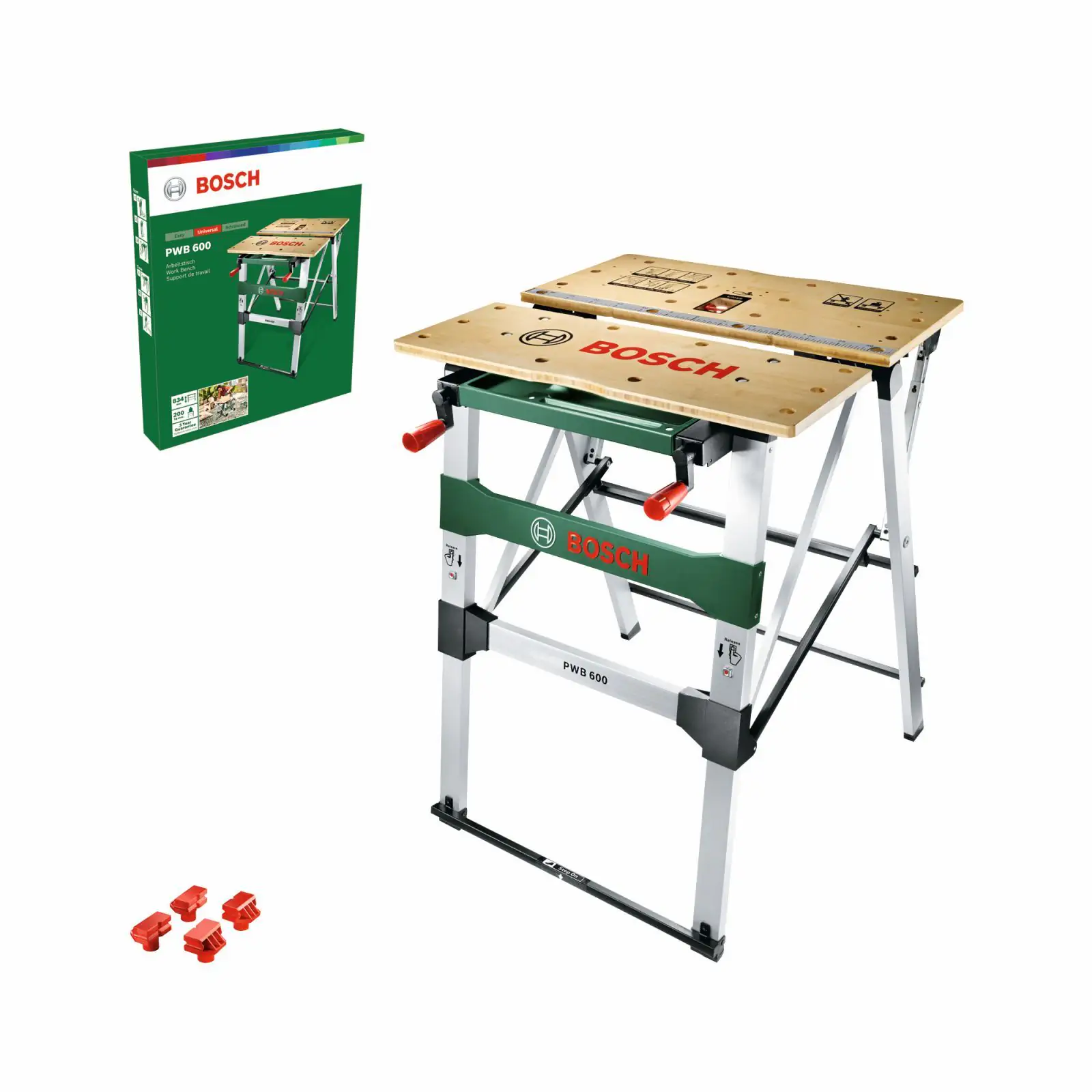 Bosch Arbeitstisch PWB 600 68 x 68 x 83,4 cm max. 200 kg Bosch Arbeitstisch PWB 600 68 x 68 x 83,4 cm max. 200 kg