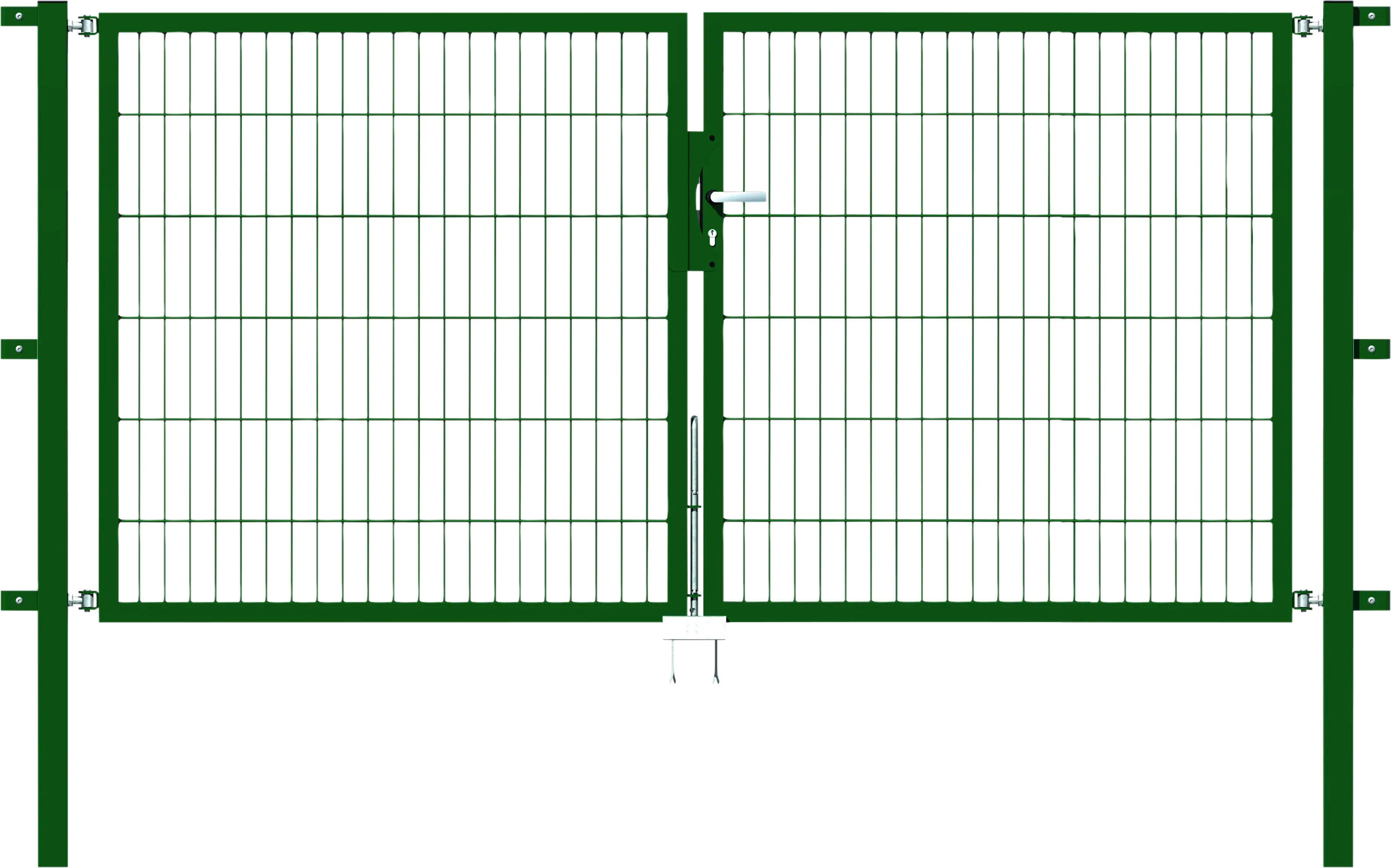 Alberts Stabgitter Doppeltor Flexo 250 x 120 cm 6/5/6 grün zE