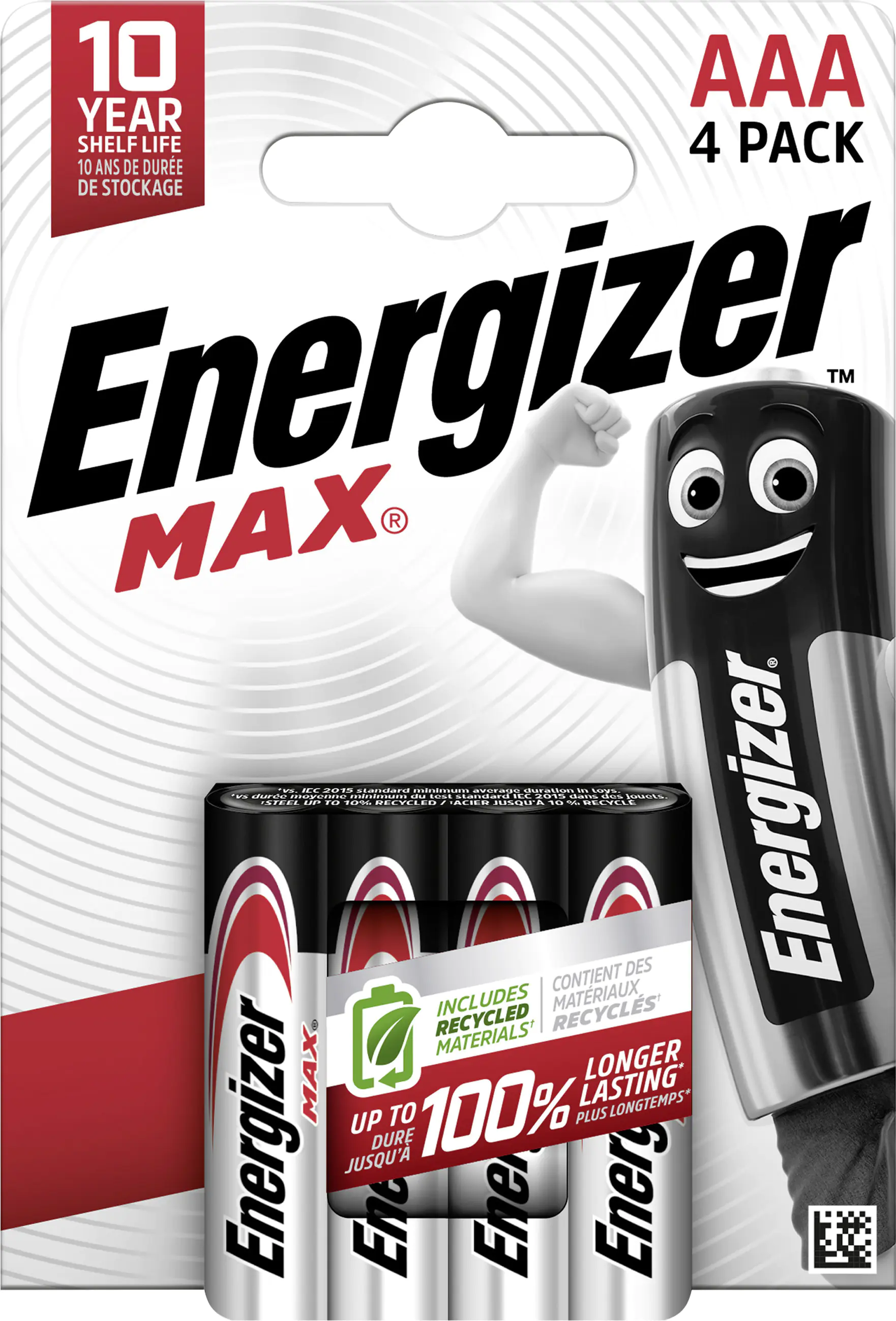 Energizer Max Alkaline Batterie Micro AAA 1,5 V, 4er Pack Energizer Max Alkaline Batterie Micro AAA 1,5 V, 4er Pack