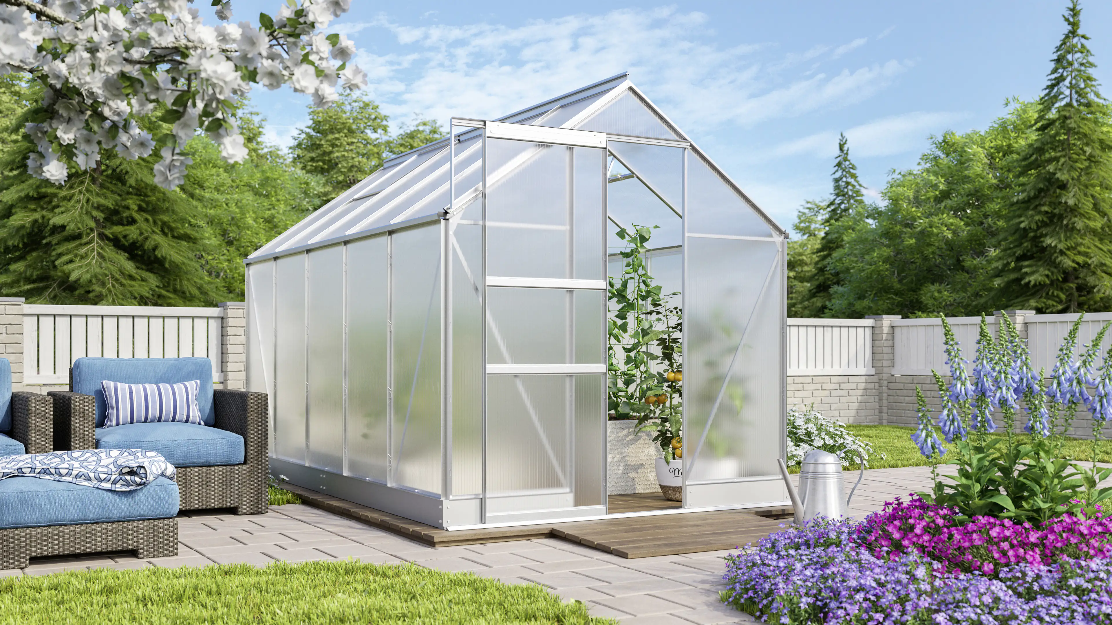 Vitavia Gewächshaus Apollo 6200 194 x 326 cm 6 mm Hohlkammerplatten