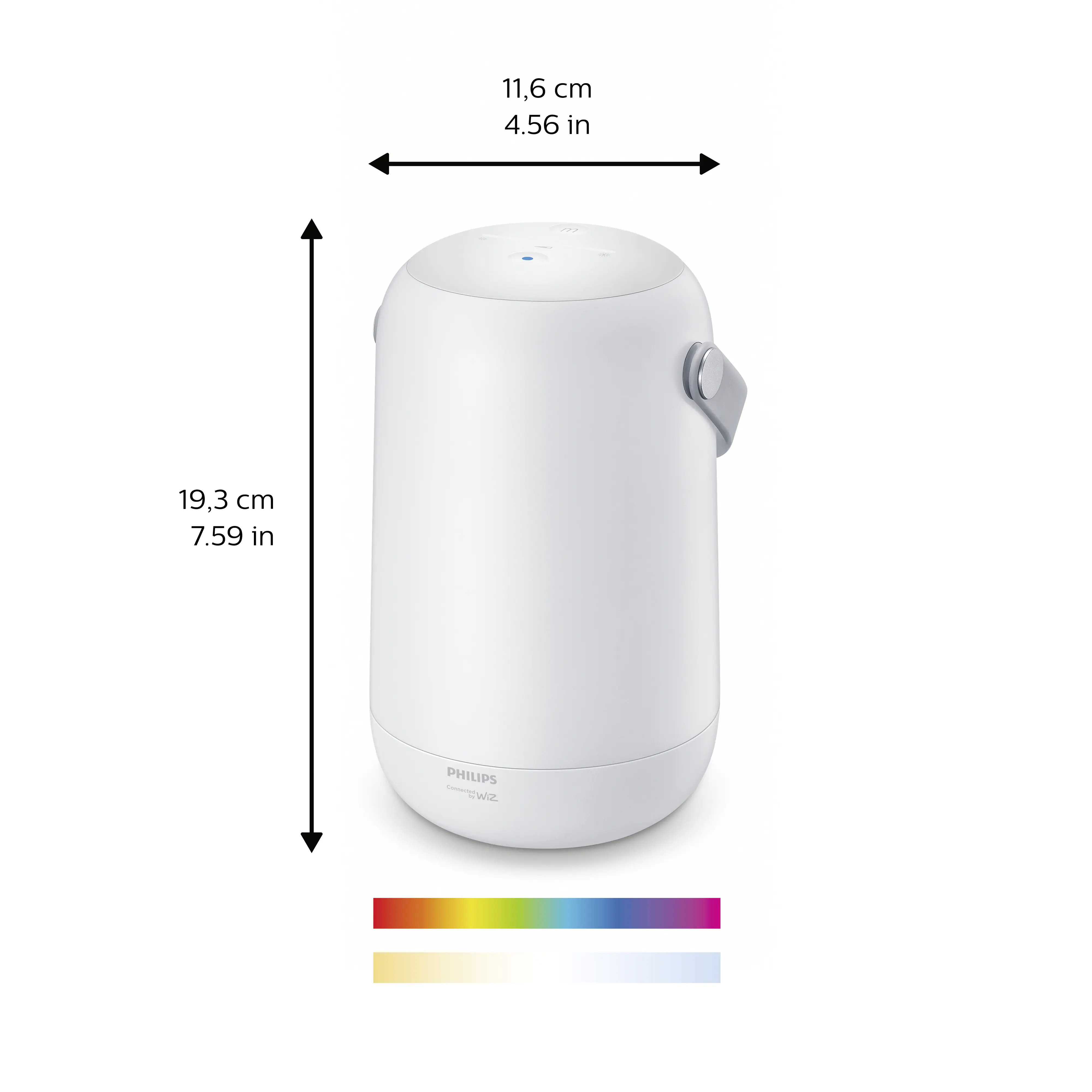 Wiz LED-Tischleuchte mobiles tragbares Licht 13,5 W RGB-Beleuchtung weiß Wiz LED-Tischleuchte mobiles tragbares Licht 13,5 W RGB-Beleuchtung weiß