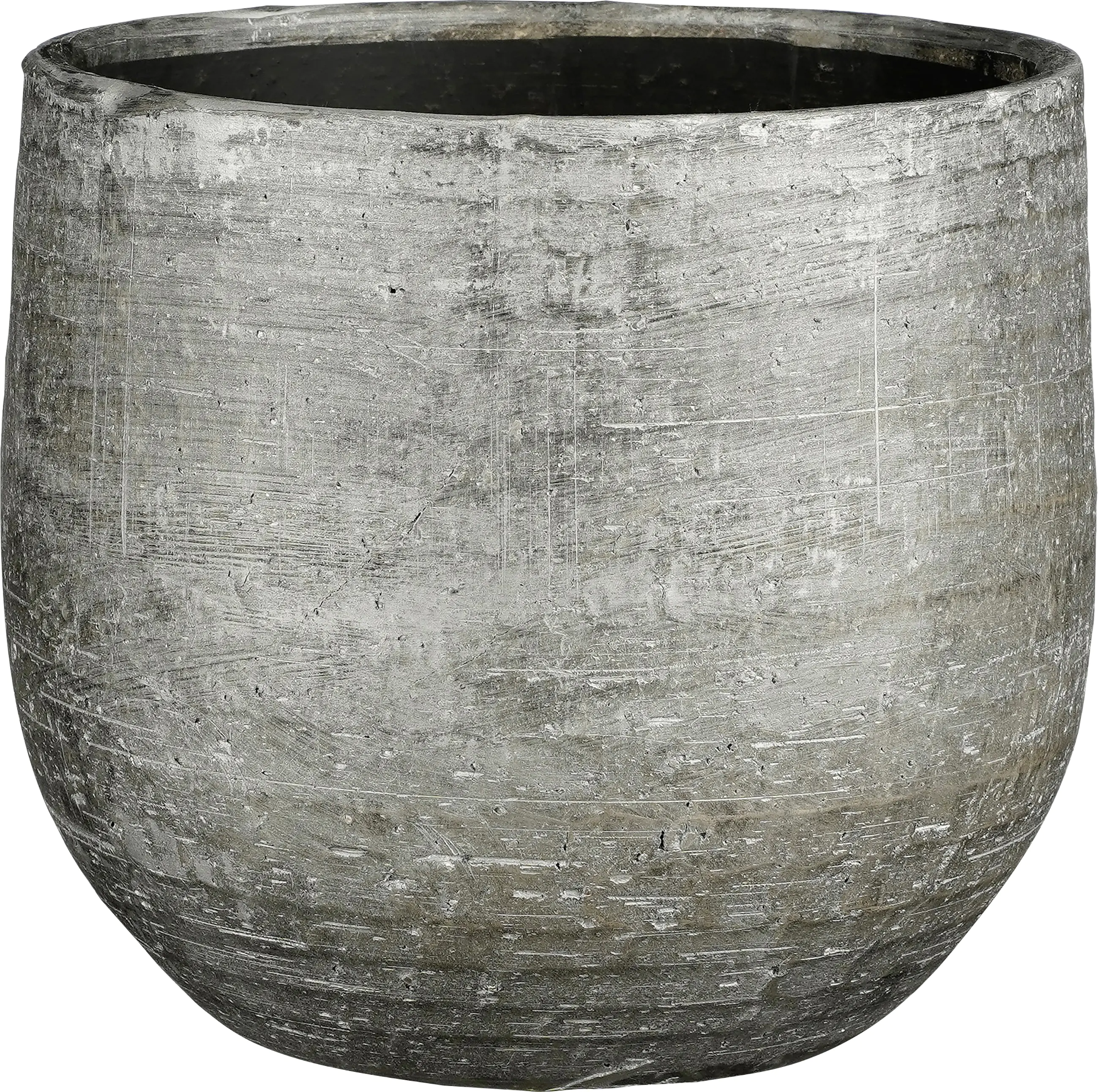 Mica Übertopf Marcus  Ø 25 x 20 cm anthrazit metallic