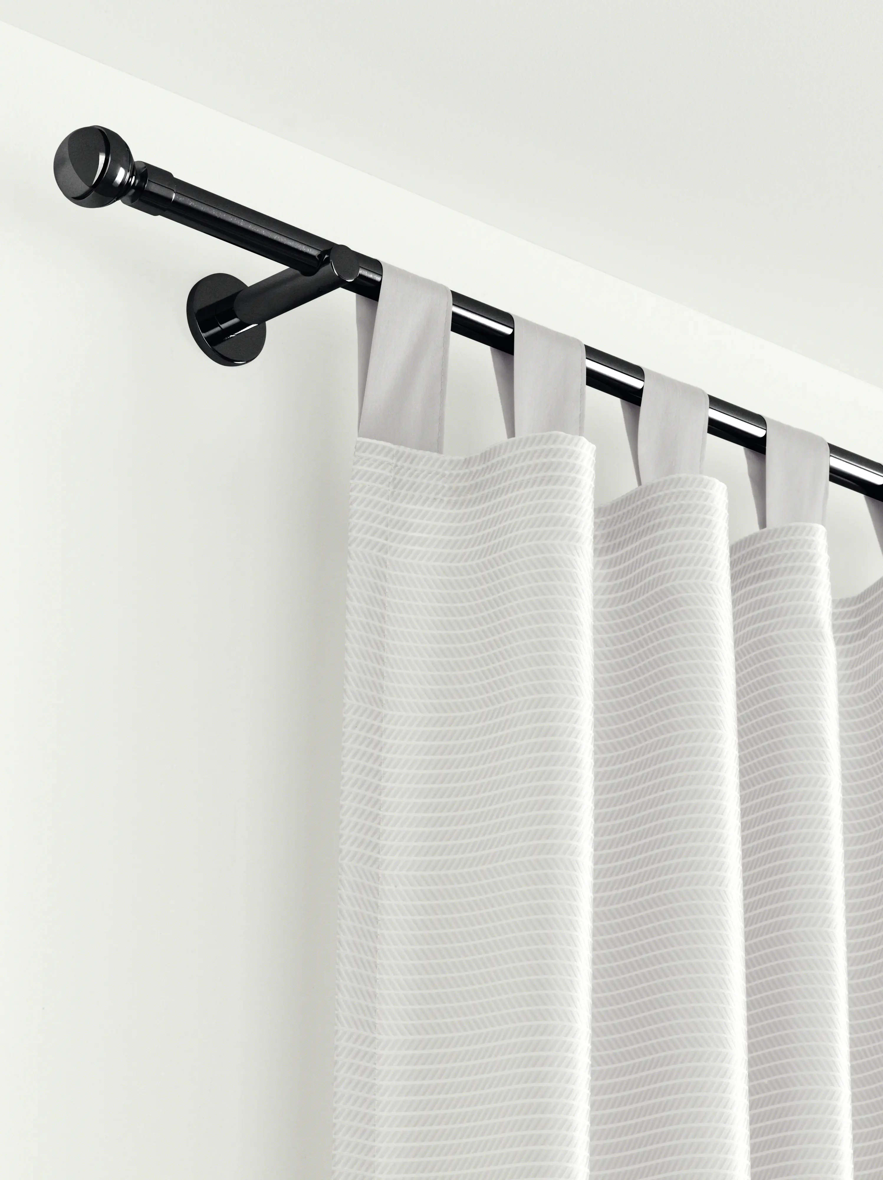 Gardinia Träger für Metallmontageplatte Chicago für Ø 20 mm offen schwarz 8 cm