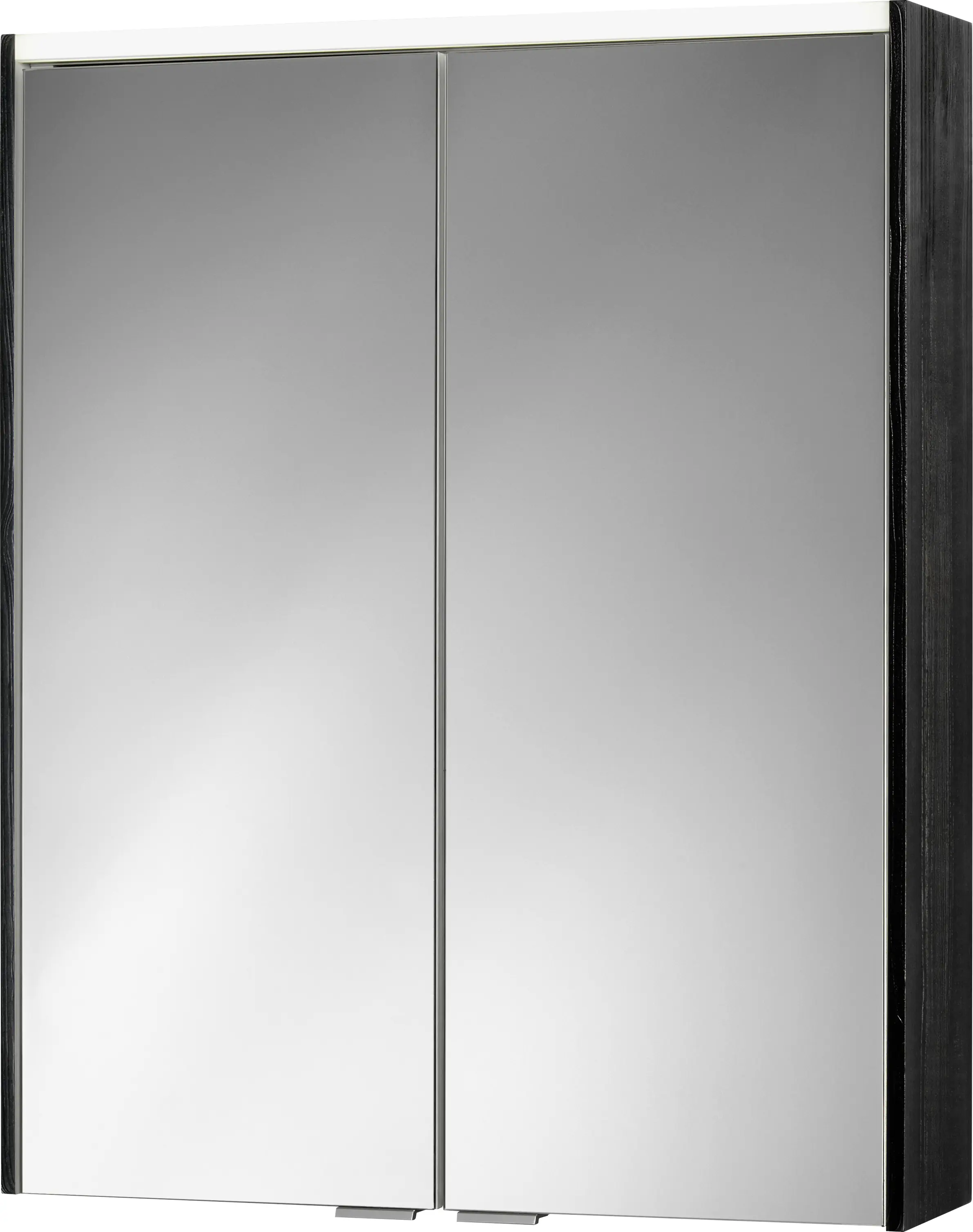 Jockey LED-Spiegelschrank Viola Hortensia holzdekor schwarz 74 x 60 cm
