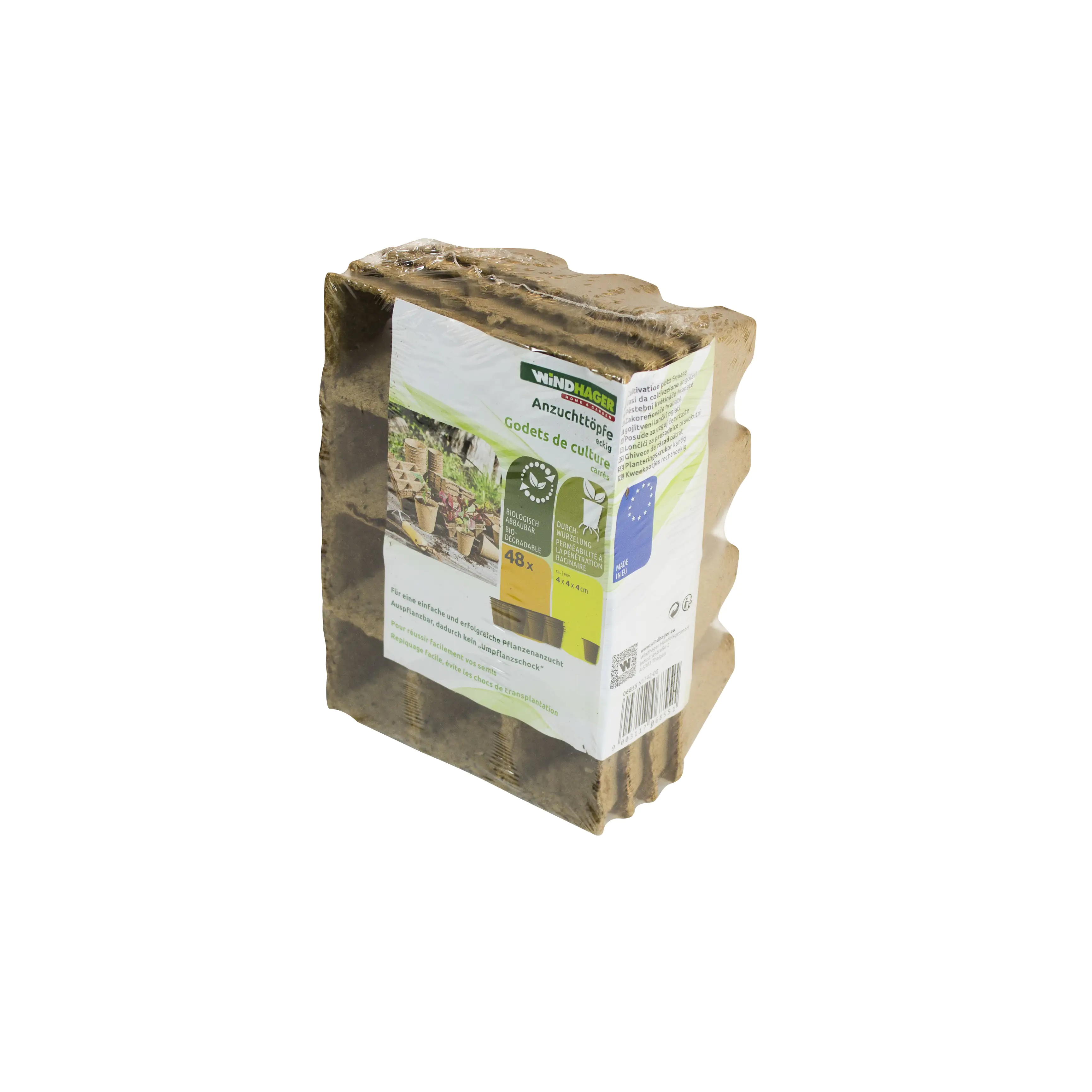 9003117068551_4 Windhager Anzuchttöpfe 12 x 4 cm, 48 Stück