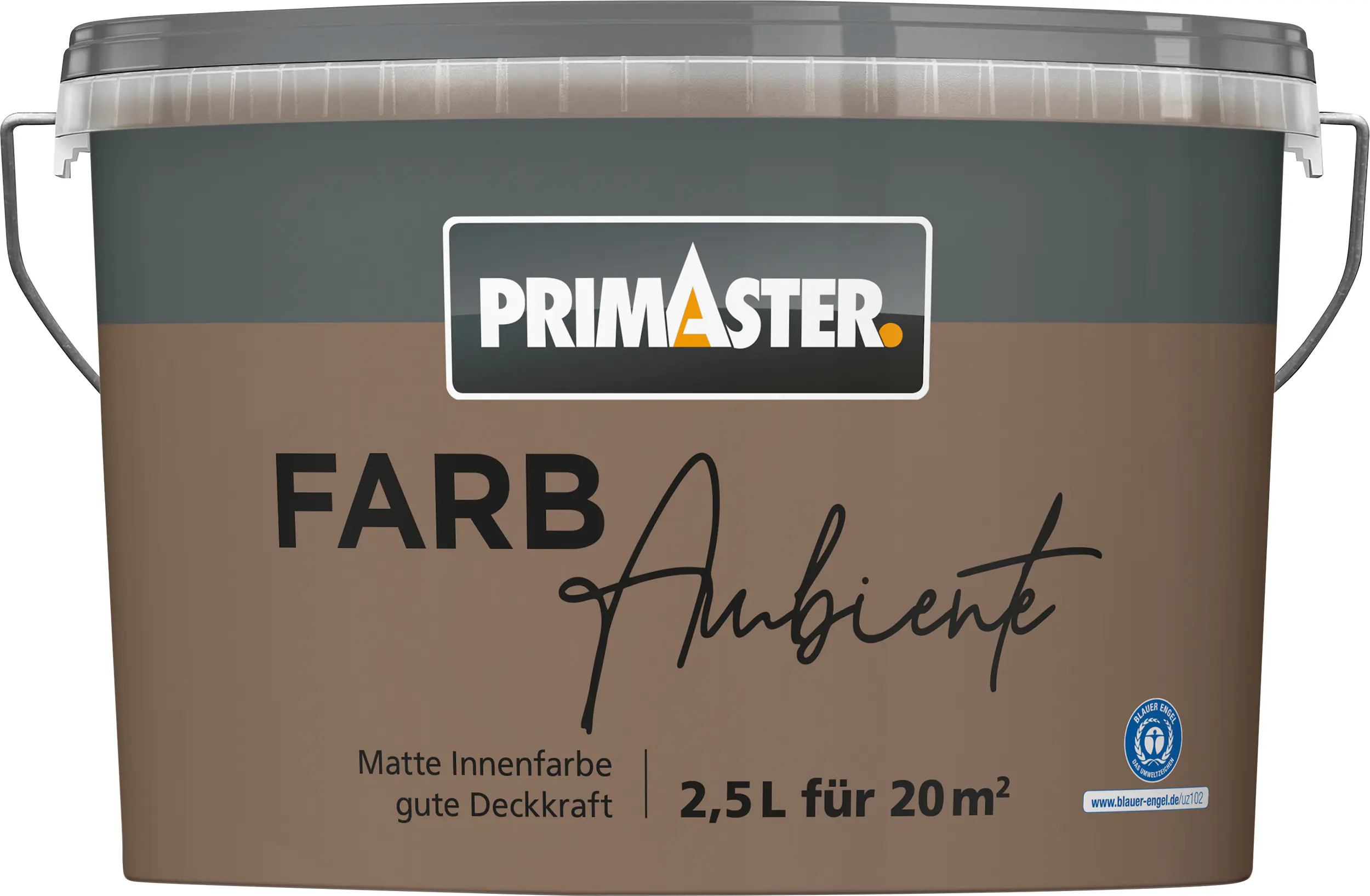 Primaster Farbambiente Wandfarbe matt kakao 2,5 L