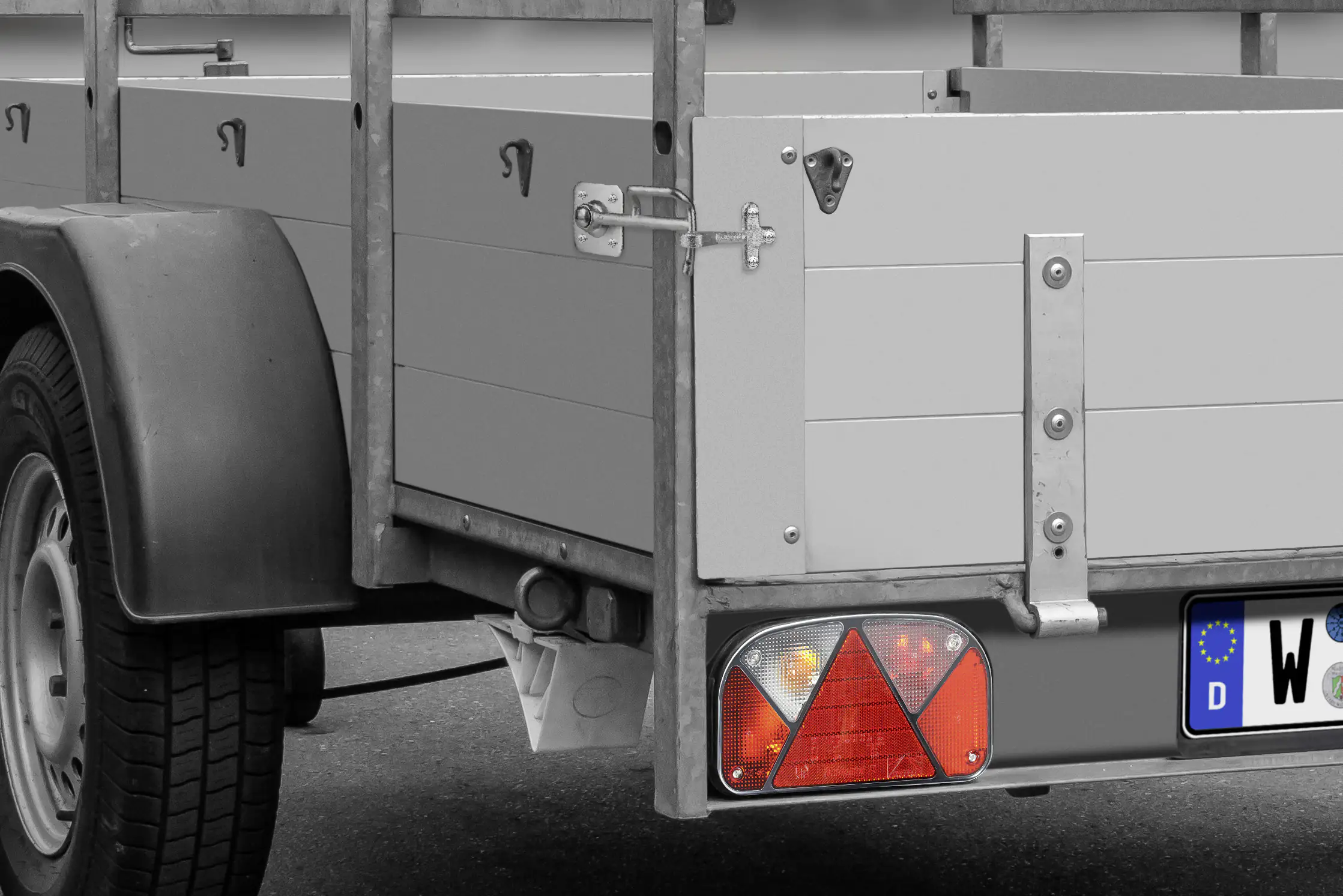 LAS Ladebordwandhaken mit Öse links