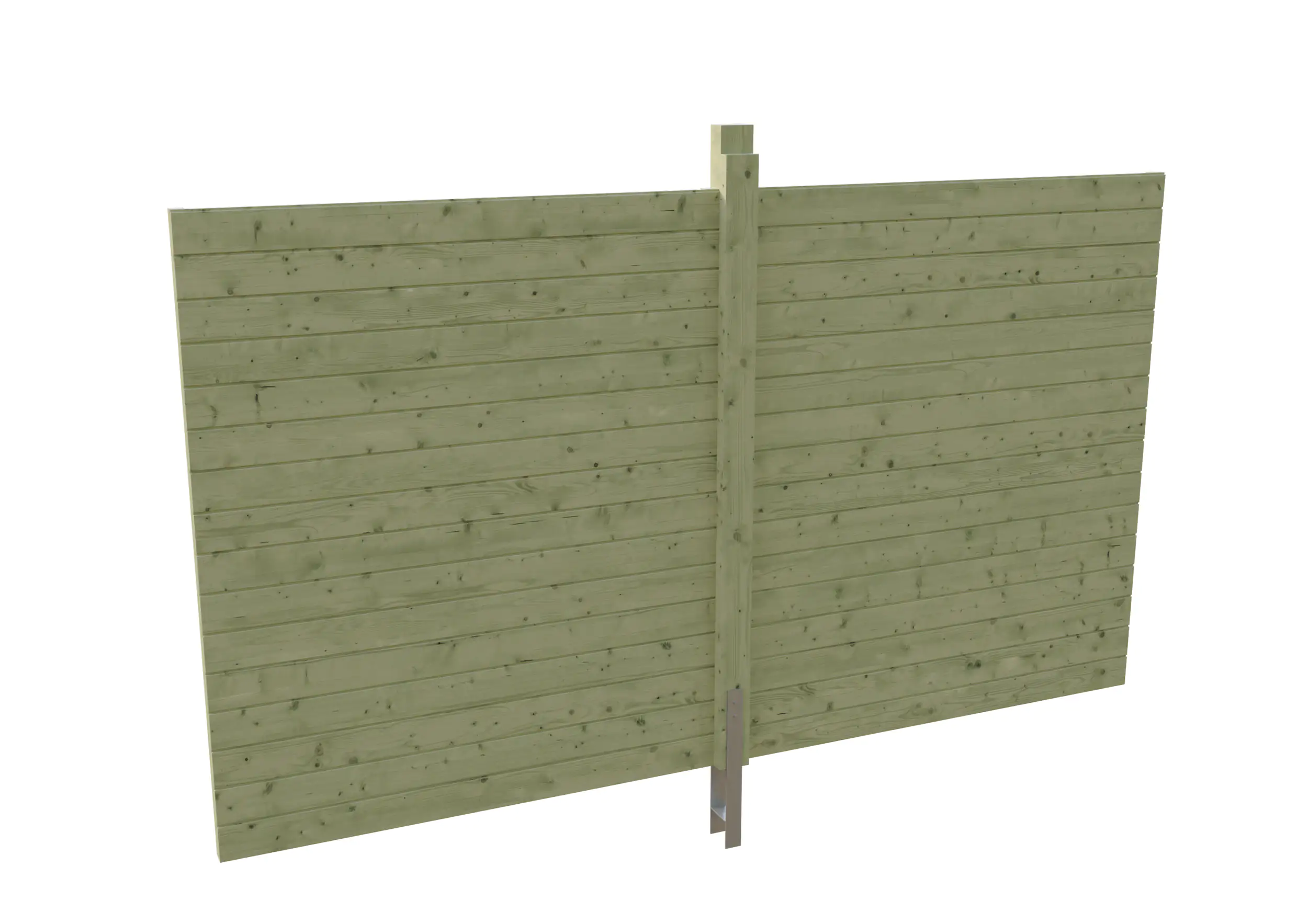 SKAN HOLZ Rückwand Profilschalung 355x200cm, grün imprägniert