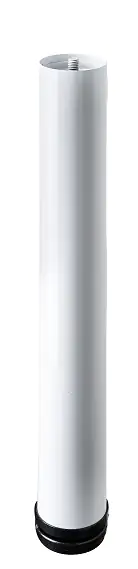 Hettich Möbelfuß 6,0 x 40 - 43 cm  Stahl weiß - 1 Stück Hettich Möbelfuß 6,0 x 40 - 43 cm  Stahl weiß - 1 Stück