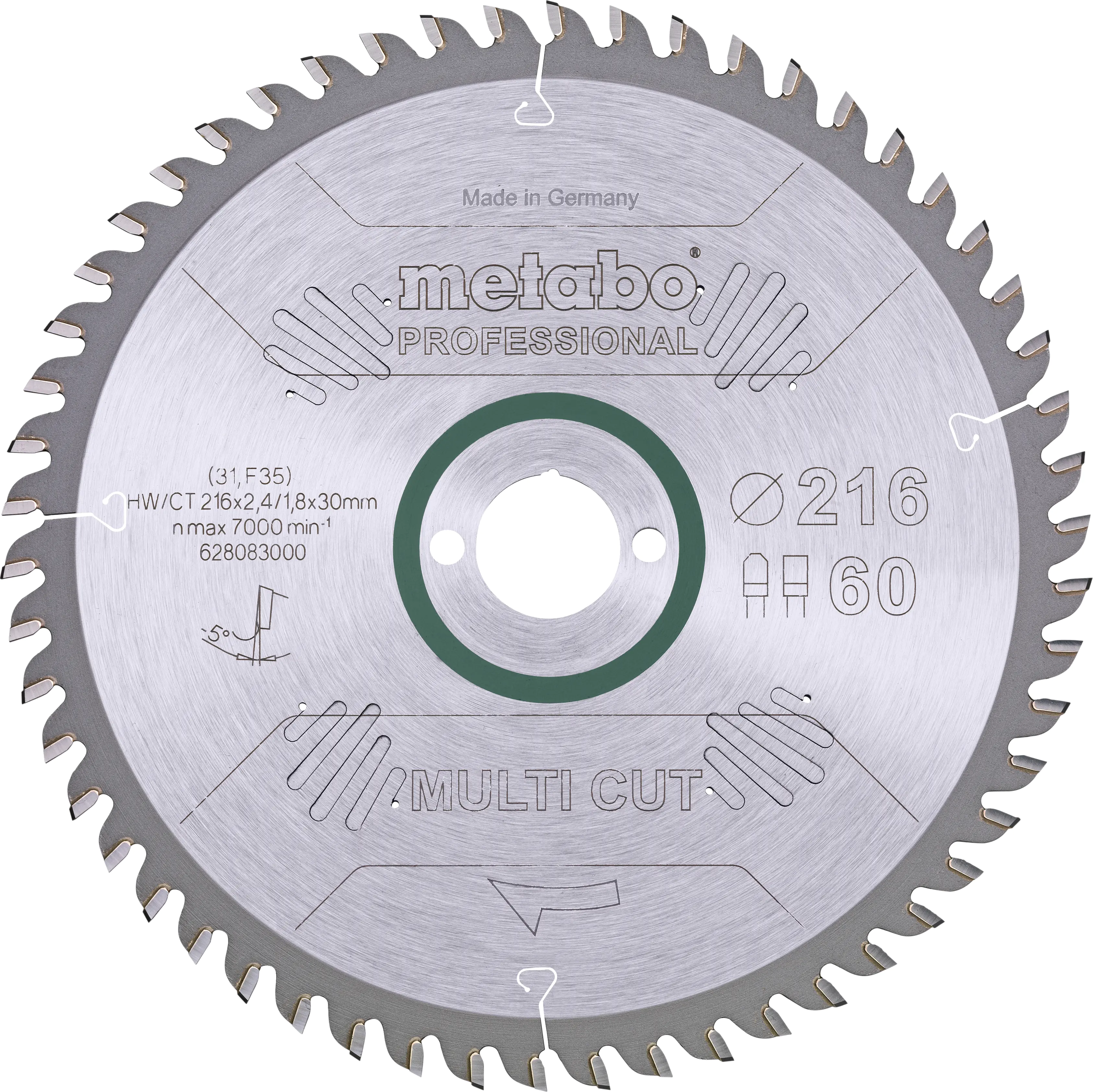 Metabo Kreissägeblatt multi cut professional Ø 216 mm Bohrung Ø 30 mm Metabo Kreissägeblatt multi cut professional Ø 216 mm Bohrung Ø 30 mm