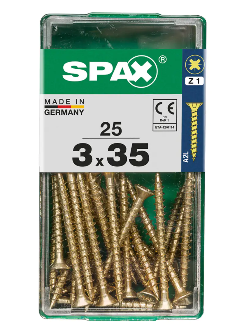 Spax Universalschrauben 3.0 x 35 mm PZ 1 - 25 Stk.