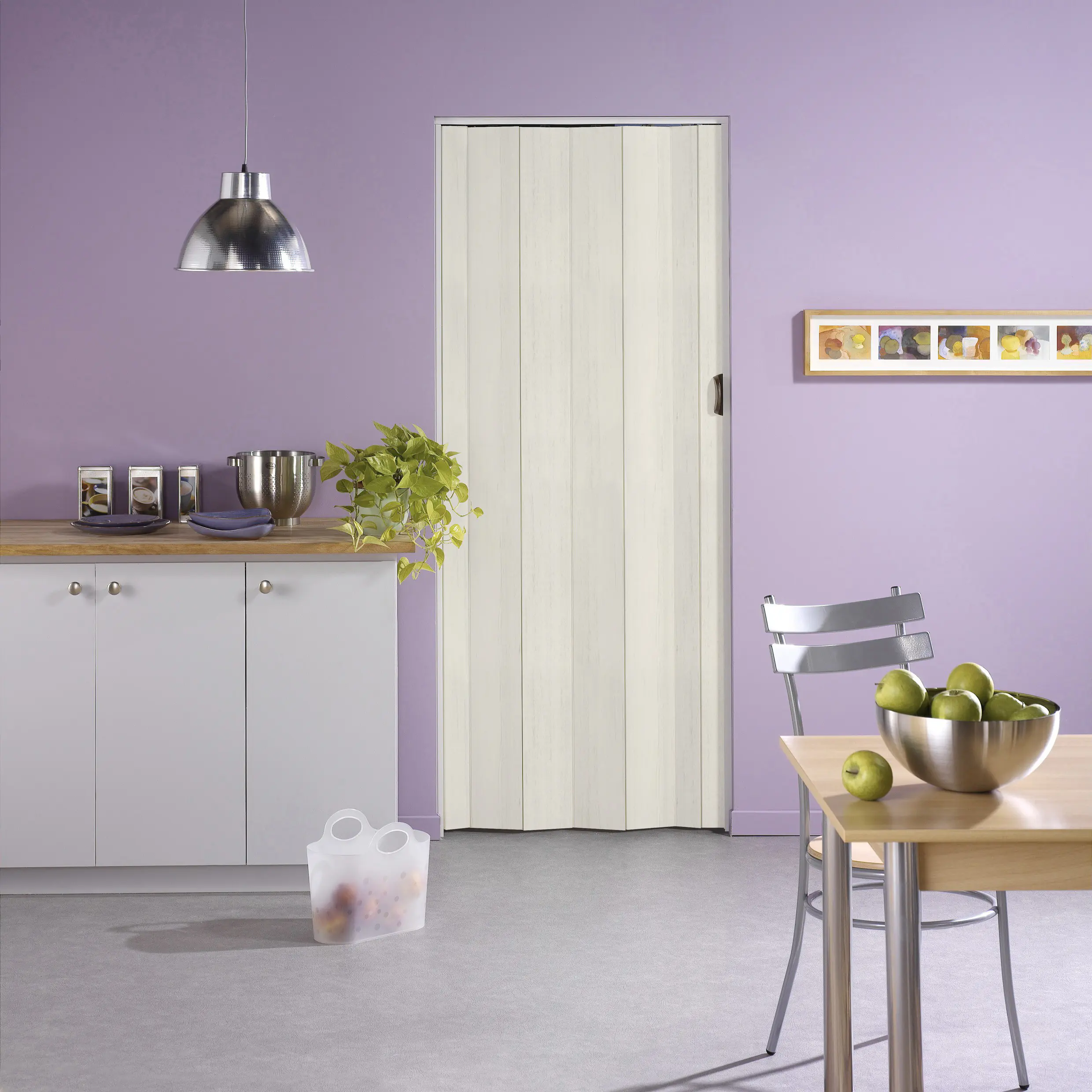 Grosfillex Falttür Una Holz gekalkt 84 x 205 cm