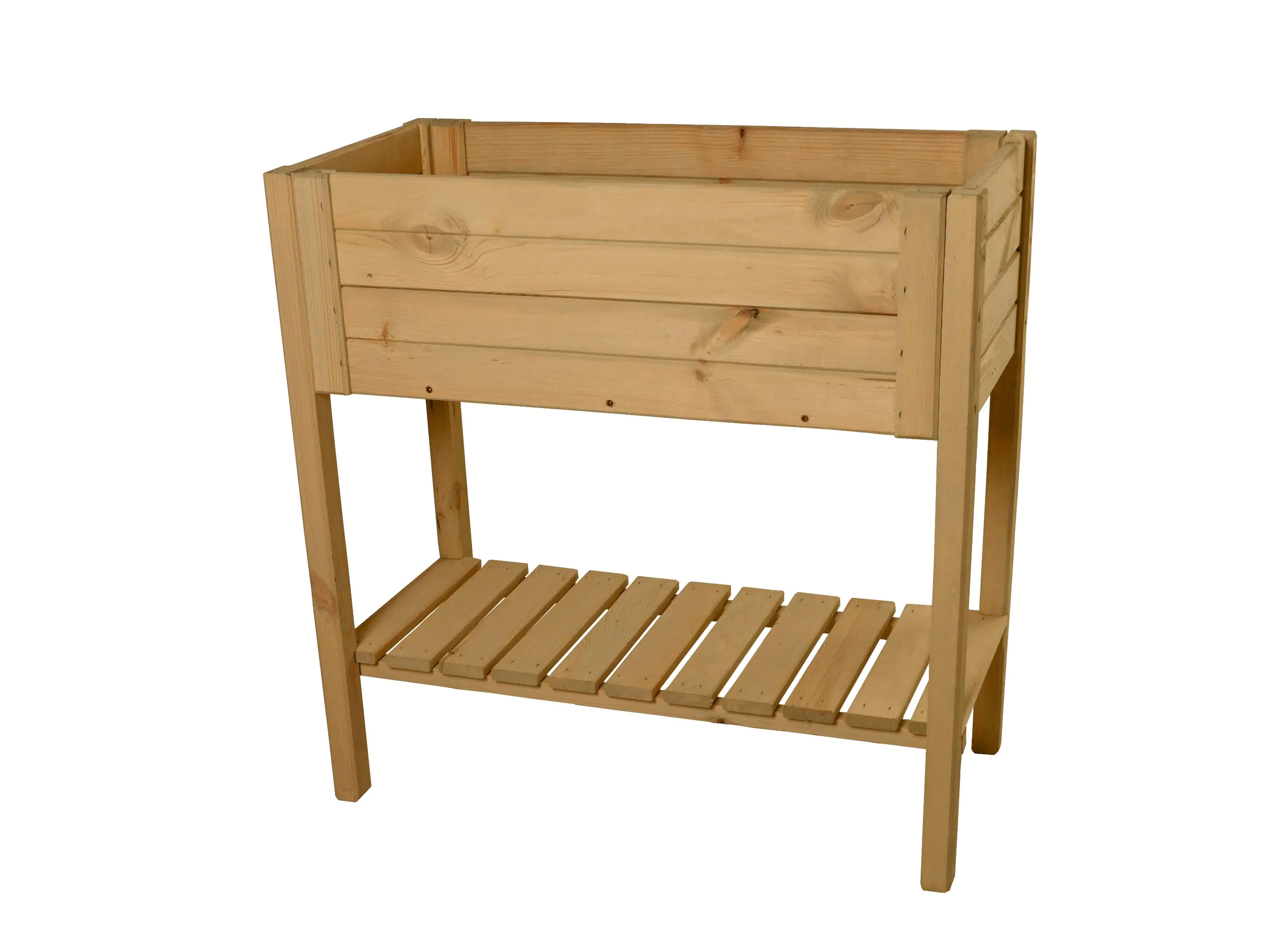 Hochbeet Kiefernholz 79 x 39 x 79 cm, inkl. Pflanzfolie