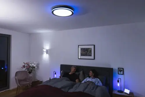 Ledvance LED-Deckenleuchte Orbis Wifi black Ø46 cm CCR RGB