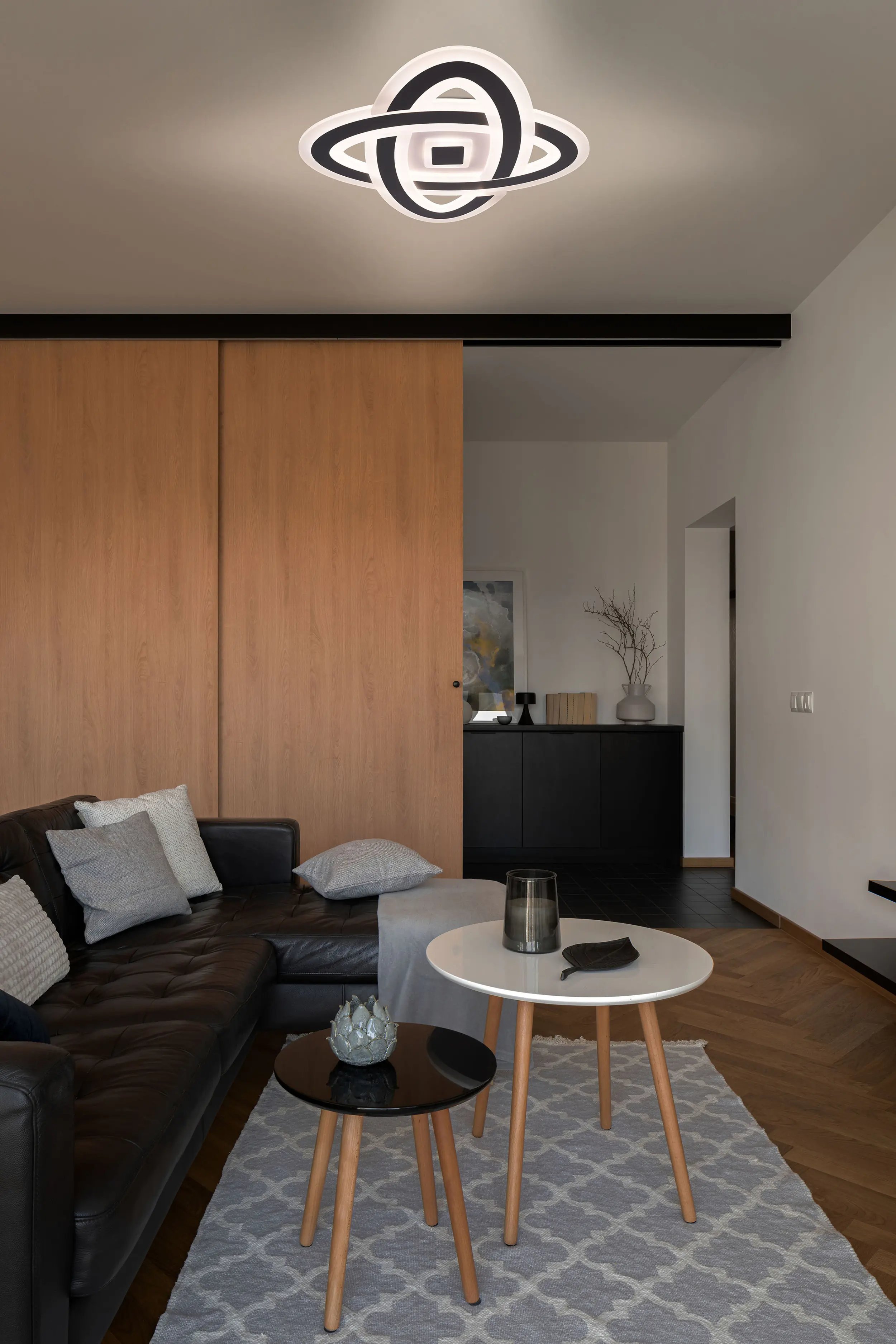 Light & More LED Deckenlampe Venus 60W schwarz warmweiß-kaltweiß