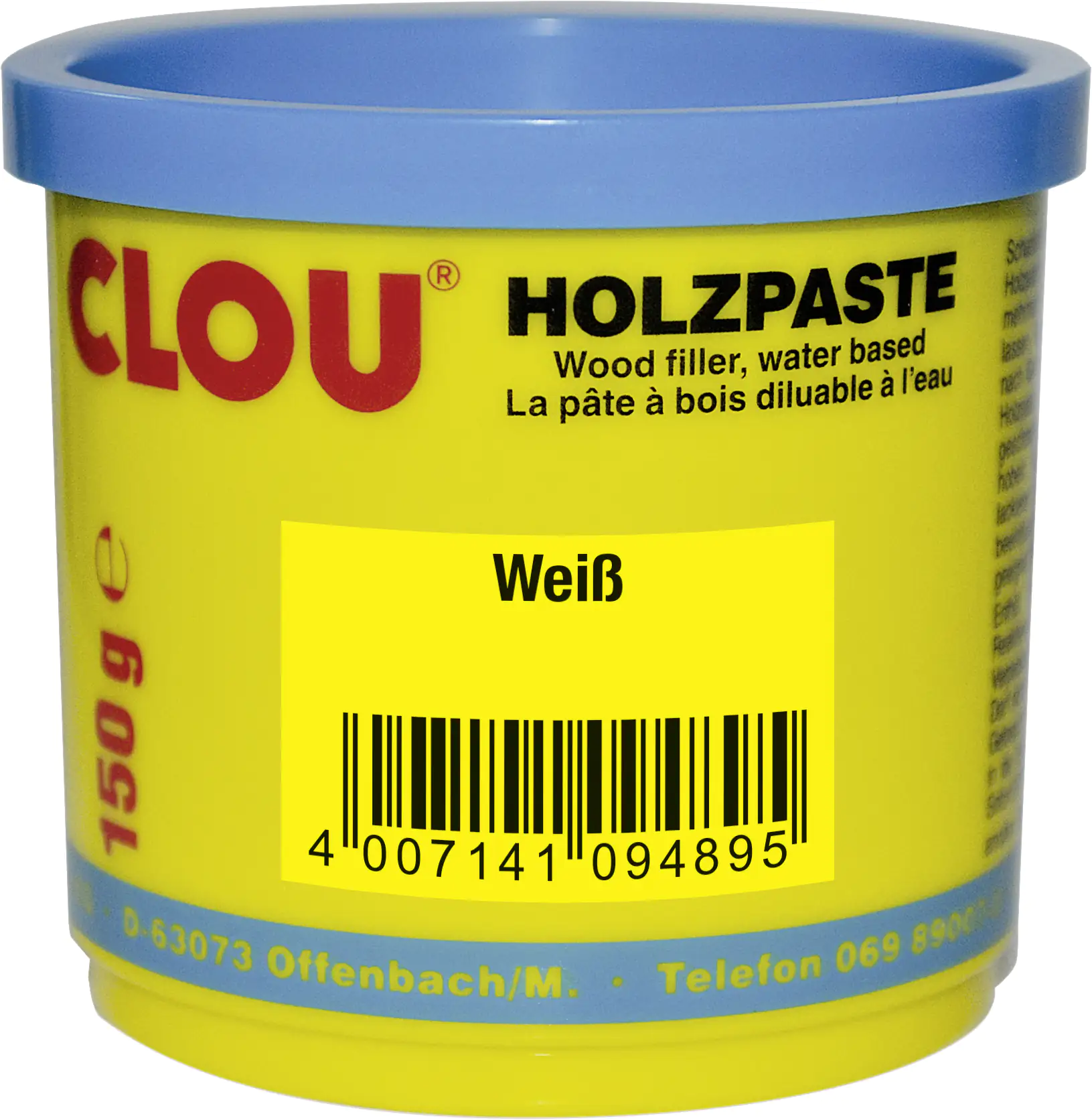 Clou Holzpaste 150 g weiß