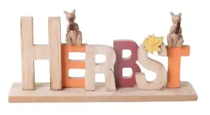 TrendLine Deko Aufsteller Herbst Holz 25 x 11 cm natur orange  TrendLine Deko Aufsteller Herbst Holz 25 x 11 cm natur orange