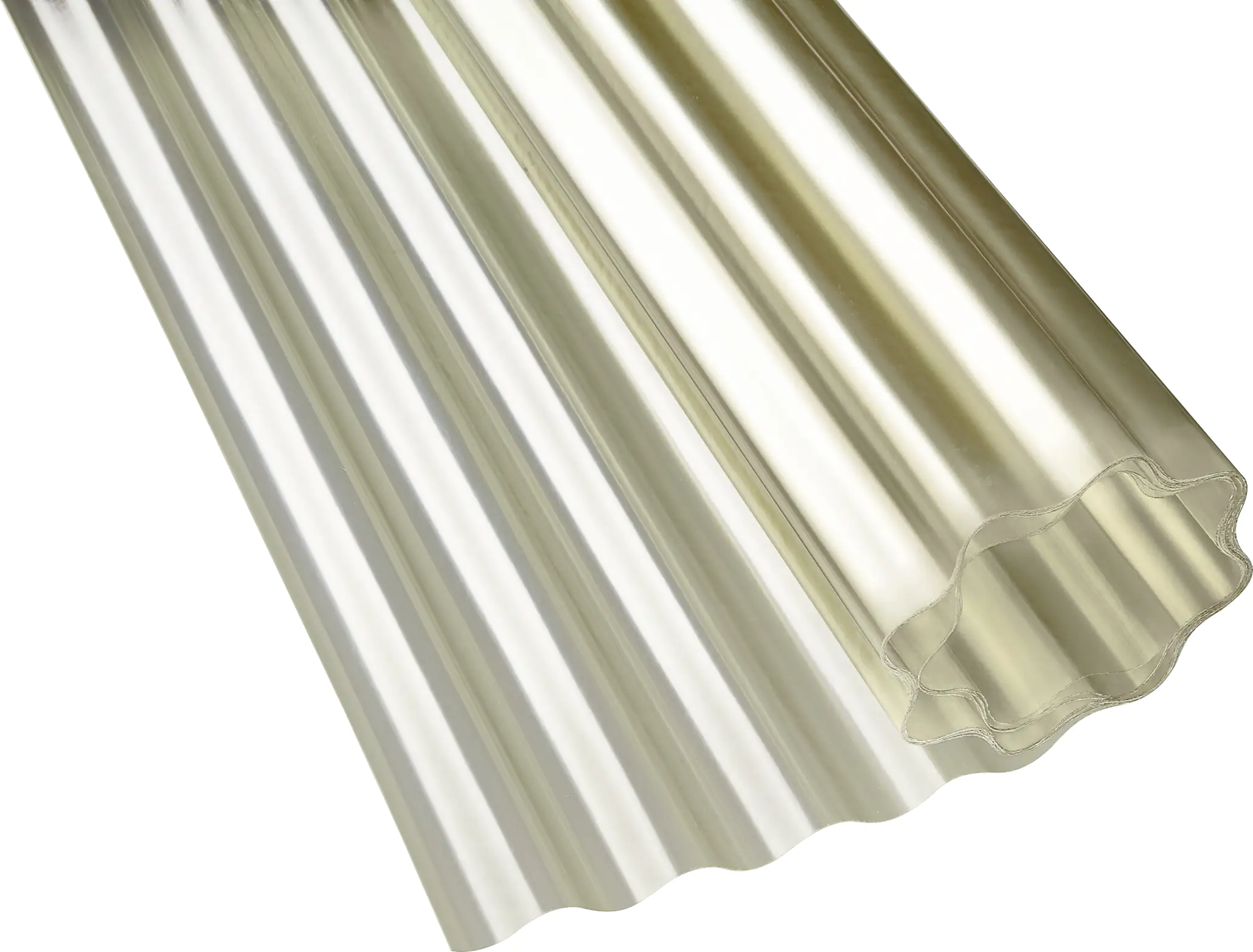 Gutta Polyester-Wellbahn Sinus 76/18 Meterware 200 cm natur Gutta Polyester-Wellbahn Sinus 76/18 Meterware 200 cm natur