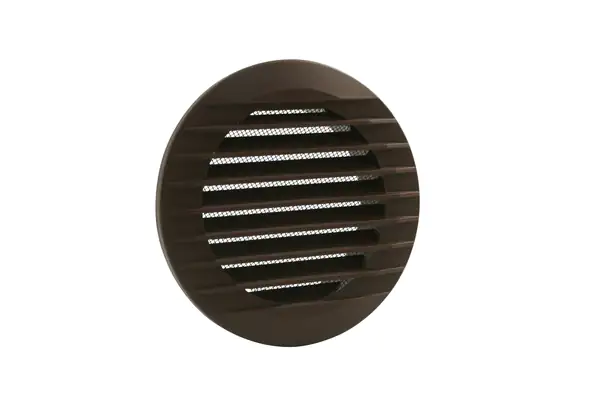 Marley Lüftungsgitter 190 x 150 mm rund, mit Fliegengitter, braun Marley Lüftungsgitter 190 x 150 mm rund, mit Fliegengitter, braun