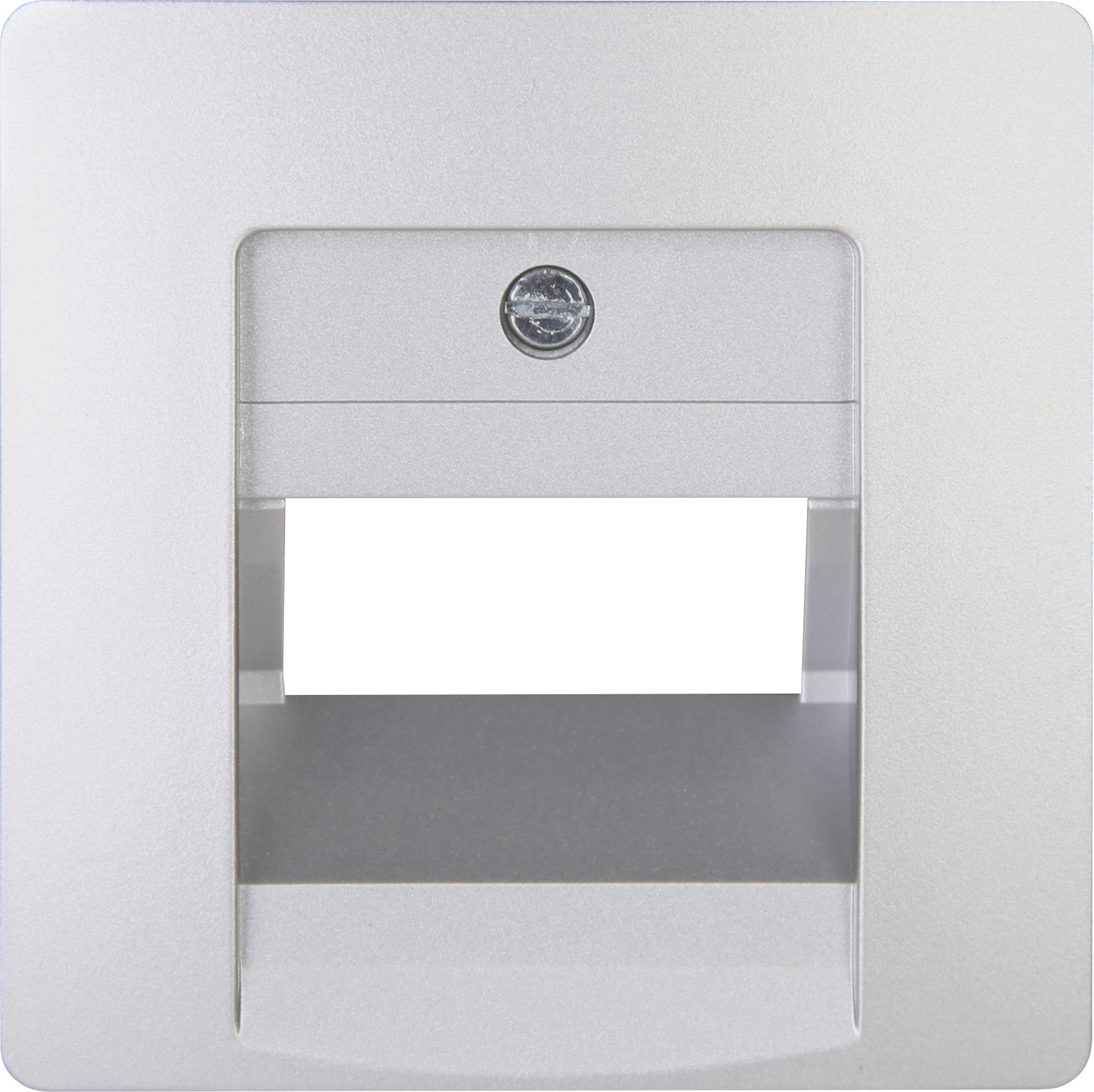 Kopp UAE-Abdeckung Paris silber, Schrägauslass, 1-2Anschlüsse, 326120185