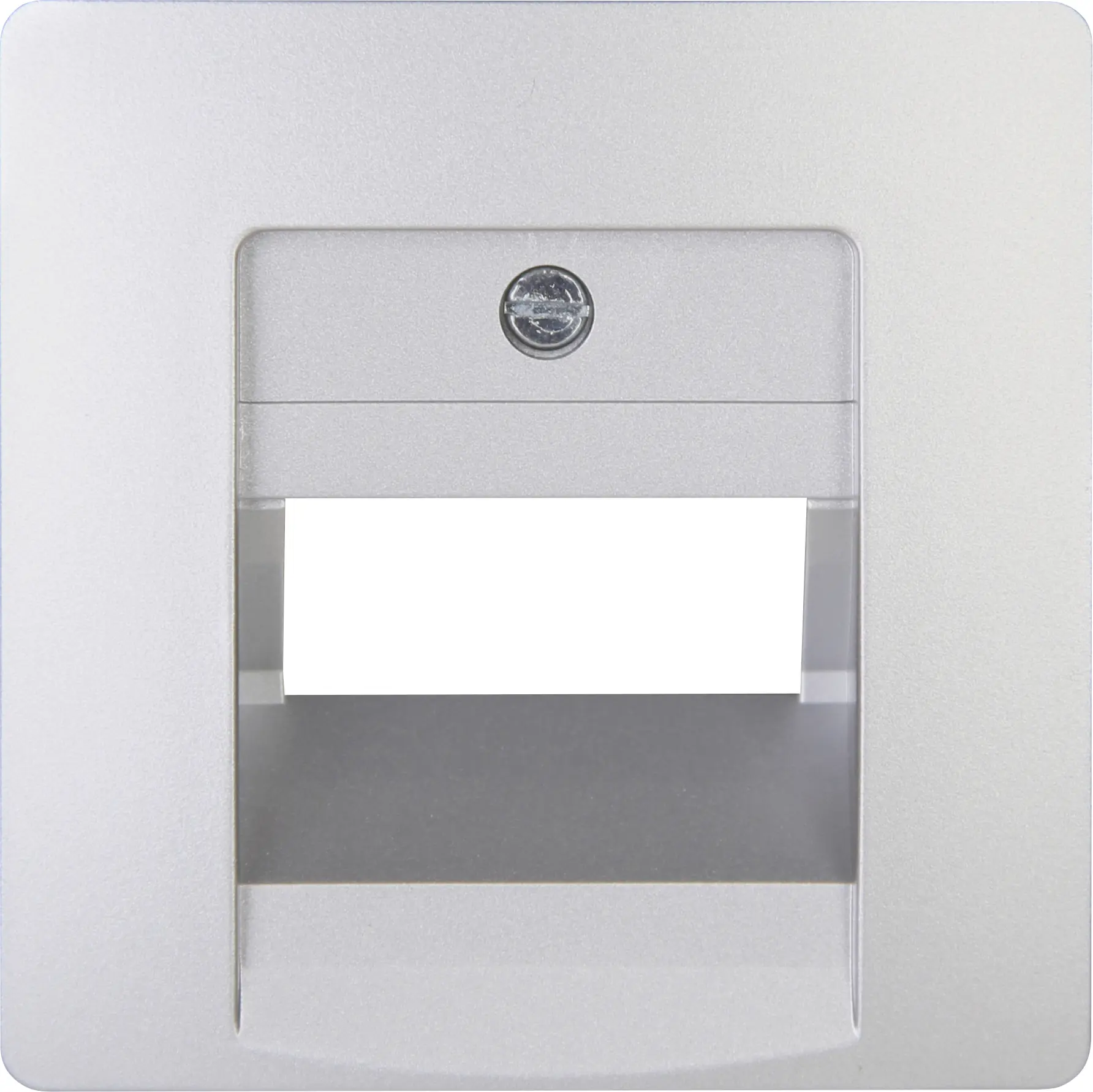 Kopp UAE-Abdeckung Paris silber, Schrägauslass, 1-2Anschlüsse, 326120185