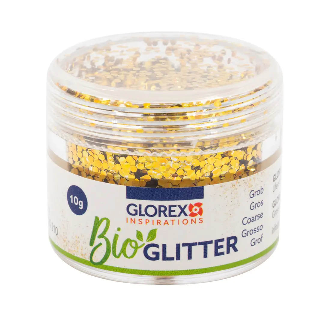 Glorex Bio Glitter grob gold 10 g