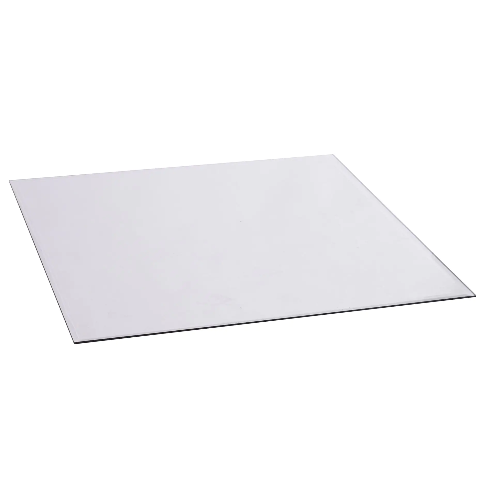 FireFix Bodenplatte Glas 100 x 100 cm Quadra Funkenschutzplatte