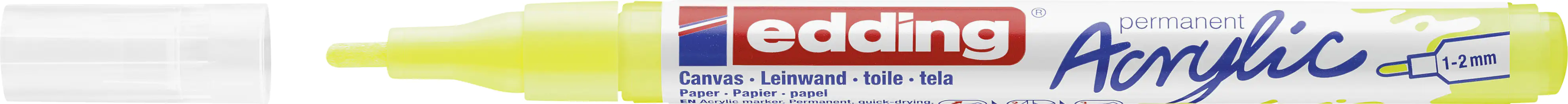 edding 5300 Acrylmarker fein neongelb 1 - 2 mm