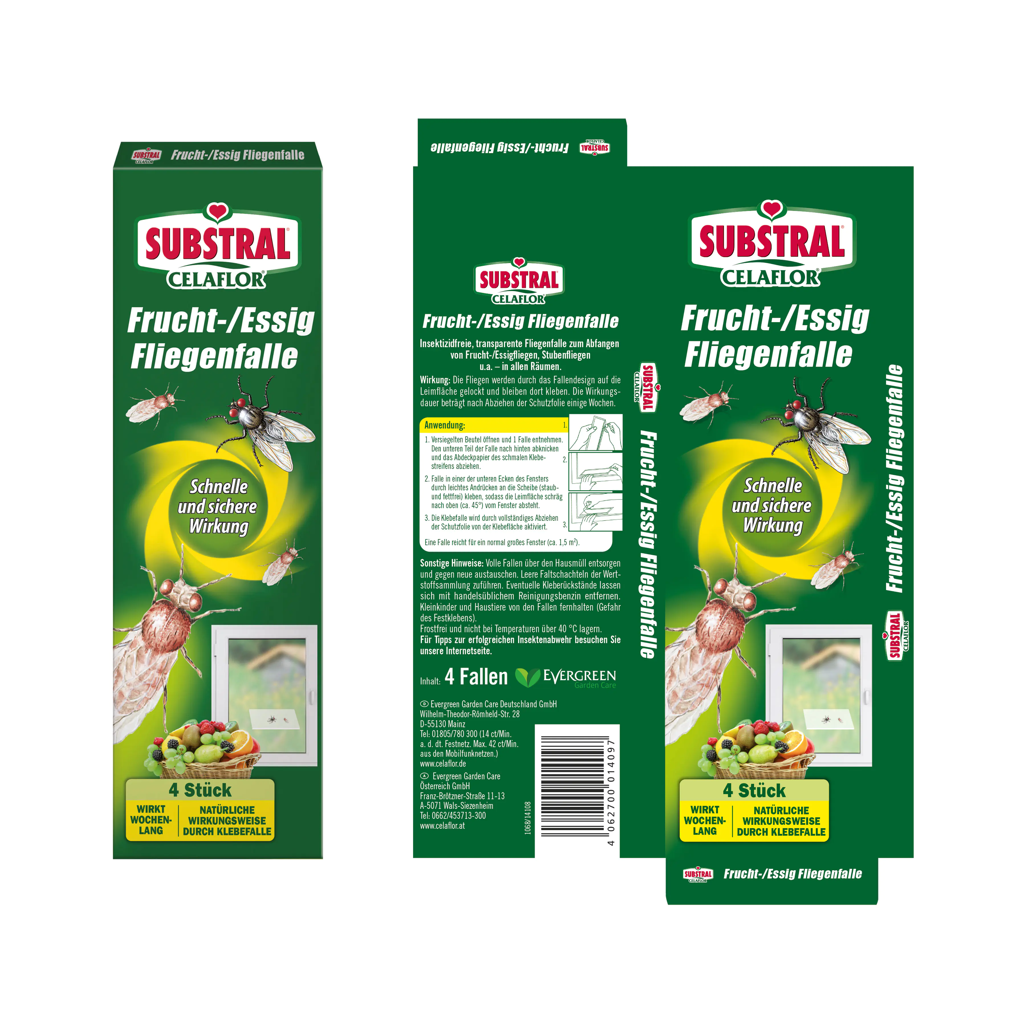 Celaflor Frucht- Essigfliegenfalle 4 Stück