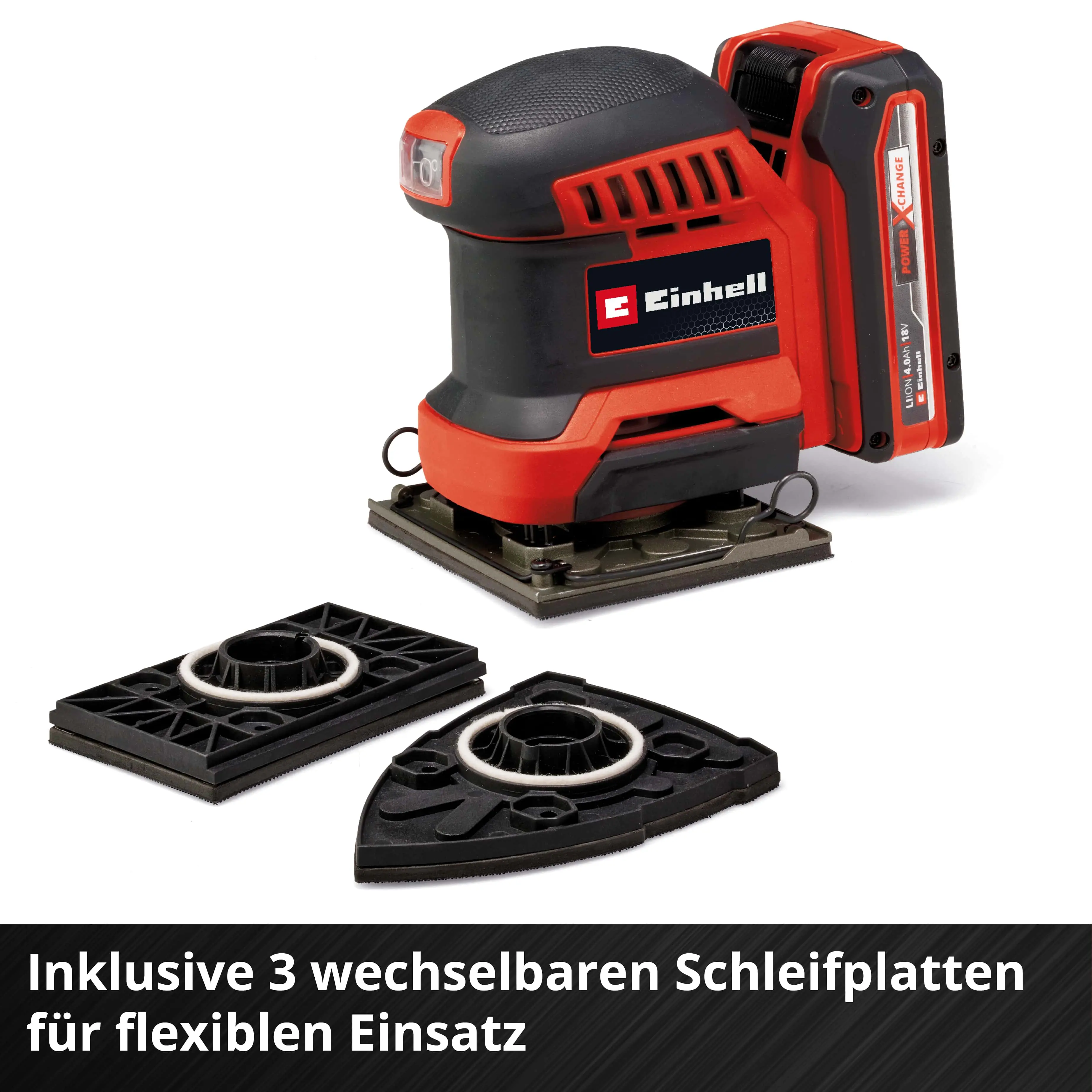 Einhell Expert Akku-Faustschleifer TE-OS 18/113 3X Li Solo Einhell Expert Akku-Faustschleifer TE-OS 18/113 3X Li Solo
