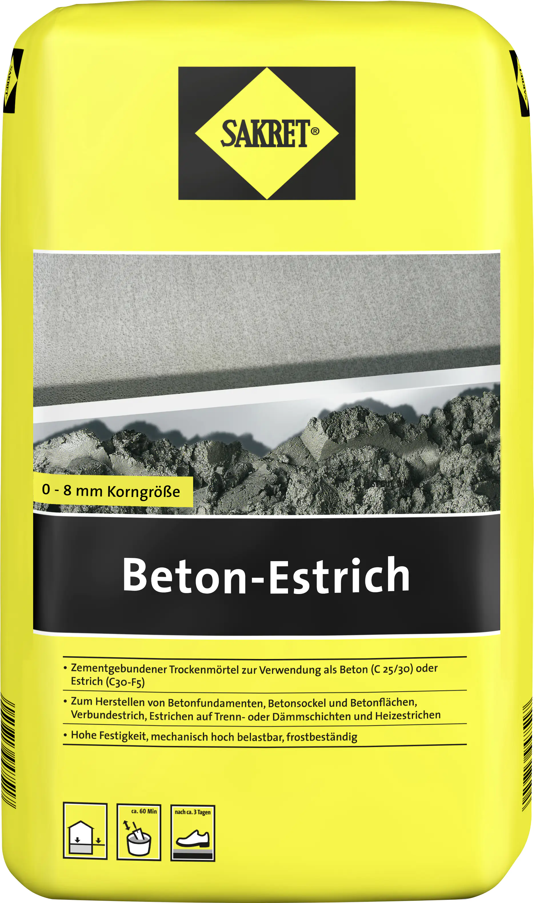 Sakret Beton-Estrich 40 kg Sack Sakret Beton-Estrich 40 kg Sack