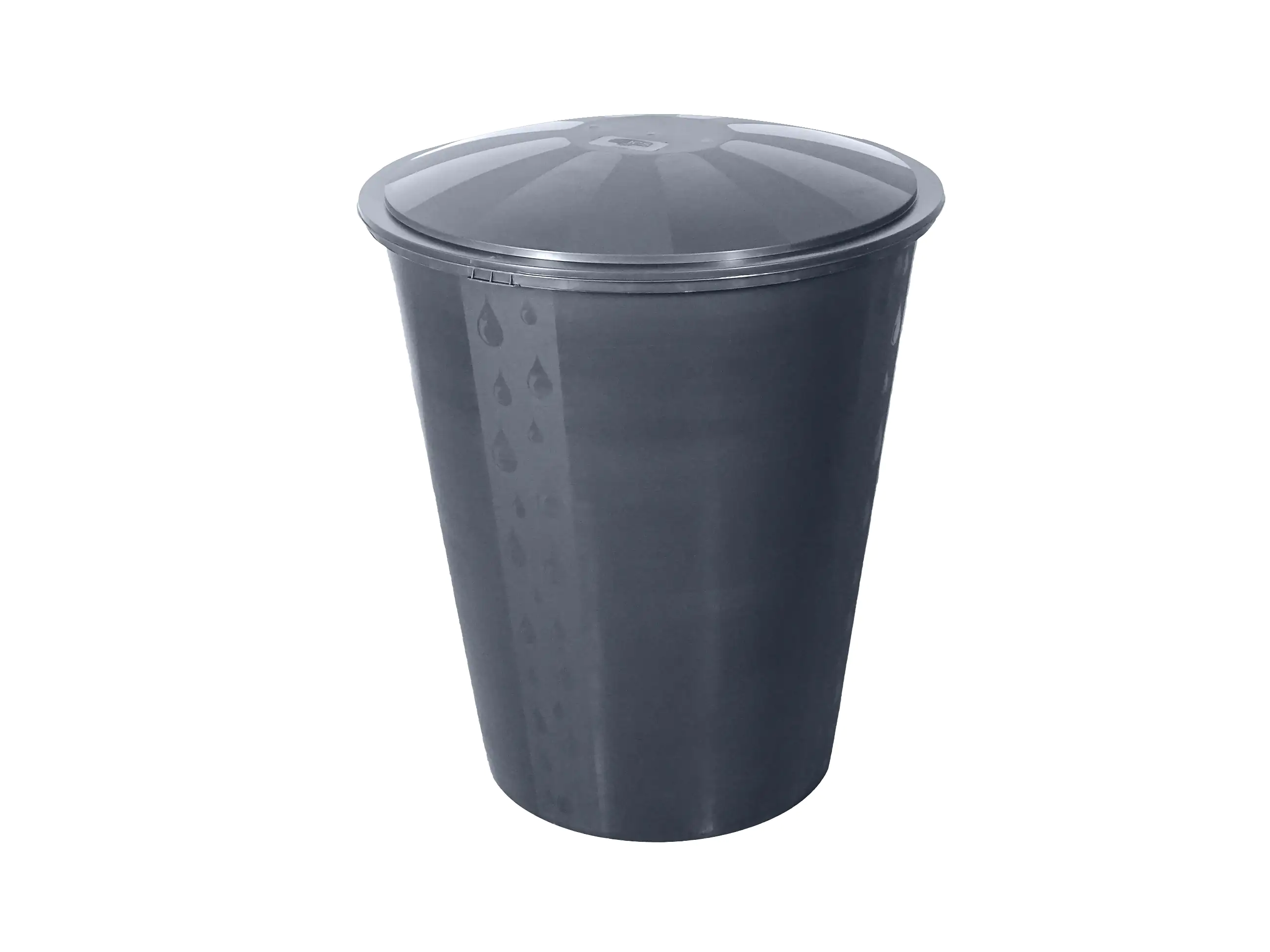 TrendLine Regentonne rund mit Deckel und Hahn 300 L grau TrendLine Regentonne rund mit Deckel und Hahn 300 L grau