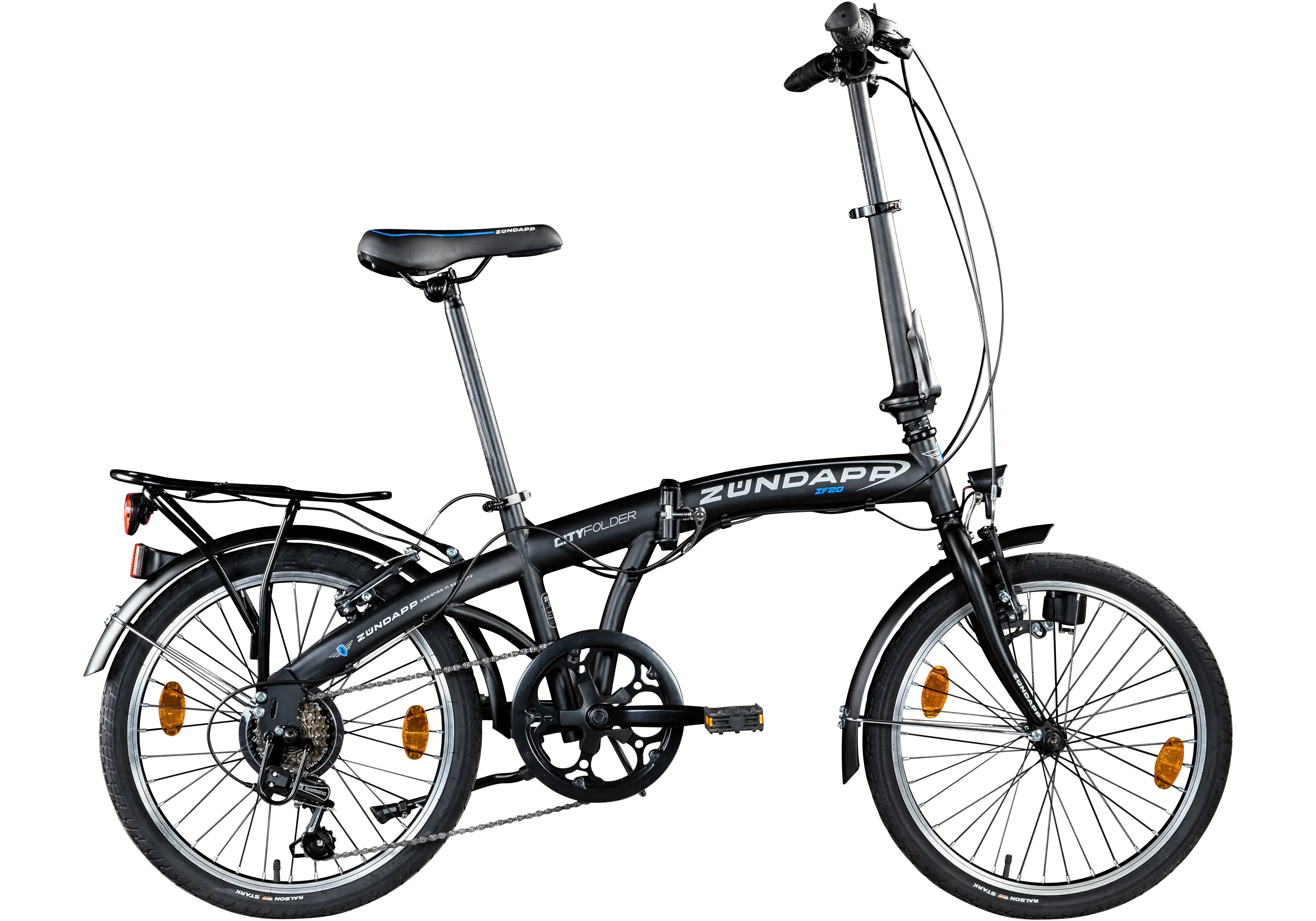 Zündapp Faltrad ZF20 Speed Folder 20 Zoll 6-Gang RH 28,5cm grau