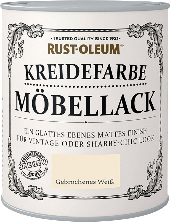 Rust-Oleum Kreidefarbe Möbellack 125 ml gebrochenes weiß