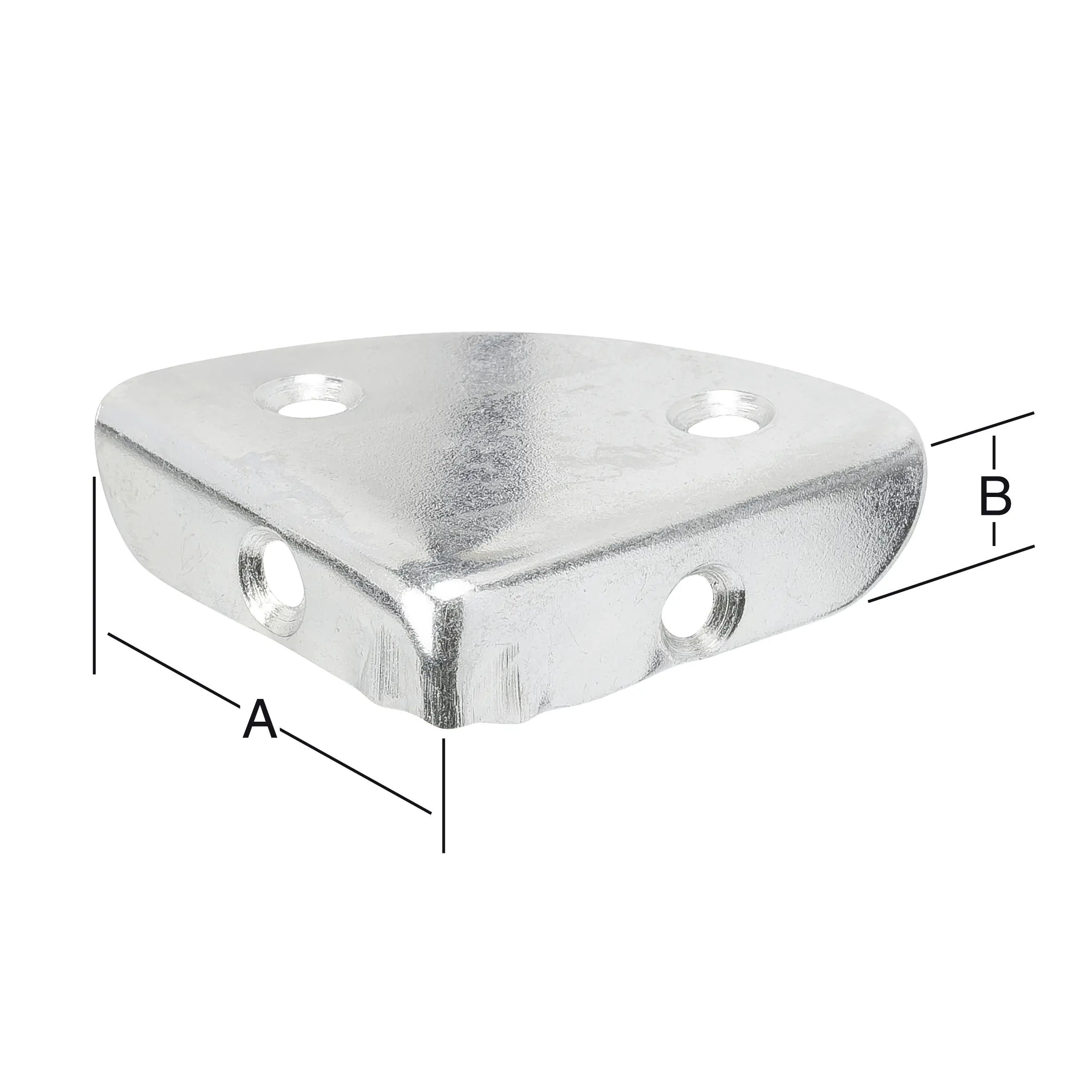 Vormann Kistenecken verzinkt 36 x 10 mm