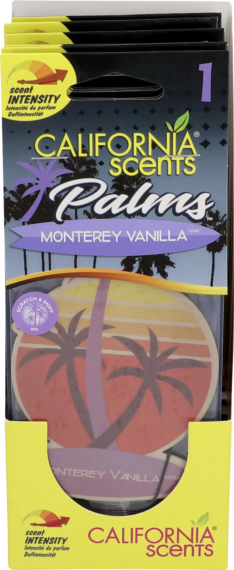California Scents Papierlufterfrischer Palm Monterrey Vanilla