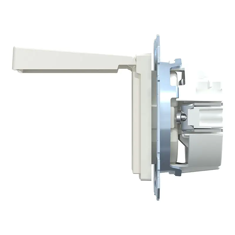 Merten Steckdose mit Klappdeckel System M polarweiß matt MEG2311-0419