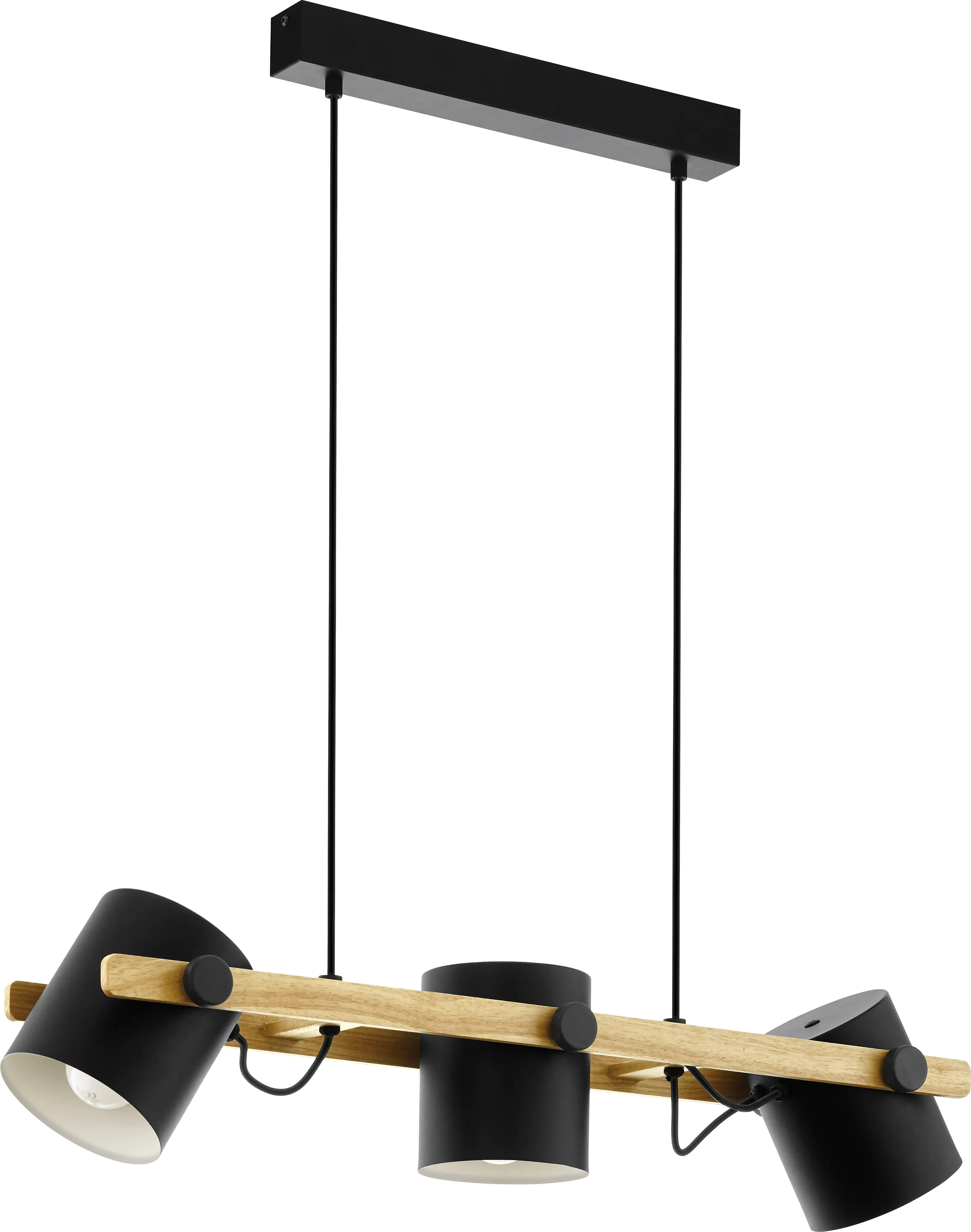 Eglo Pendelleuchte Hornwood schwarz-creme-braun 78 x 21 cm E27 Eglo Pendelleuchte Hornwood schwarz-creme-braun 78 x 21 cm E27