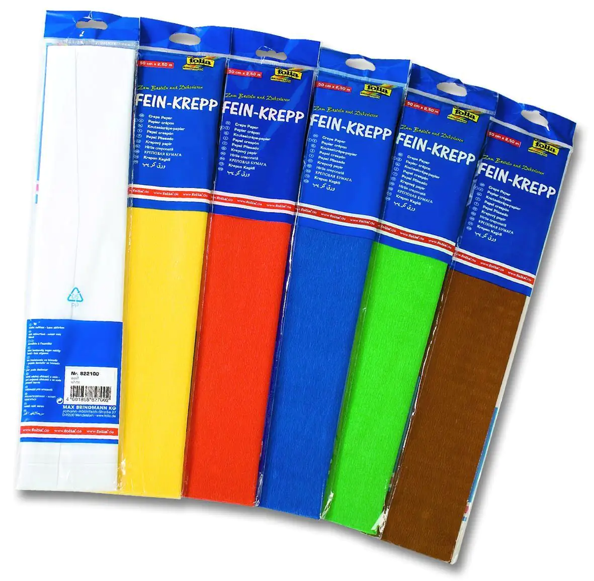 Glorex Krepp-Papier 32g/m2 weiß