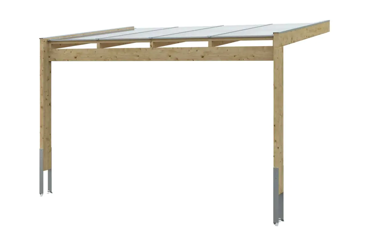 SKAN HOLZ Terrassenüberdachung Novara 450 x 309 cm Leimholz
