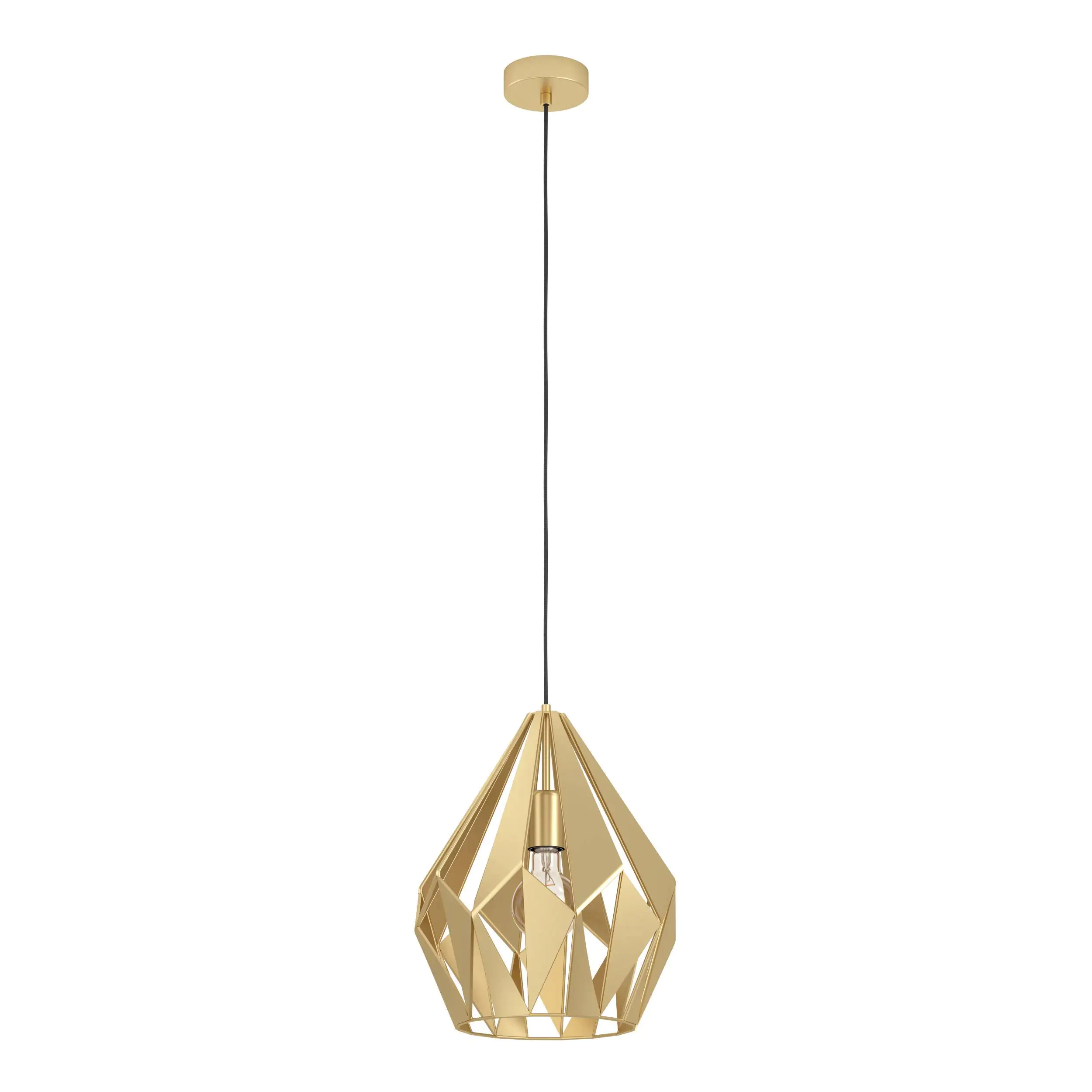 Eglo Hängeleuchte Carlton gold 31 x 110 cm E27 Eglo Hängeleuchte Carlton gold 31 x 110 cm E27